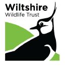 Logo of Wiltshire Wildlife Trust featuring a black and white bird silhouette and green and white background elements.