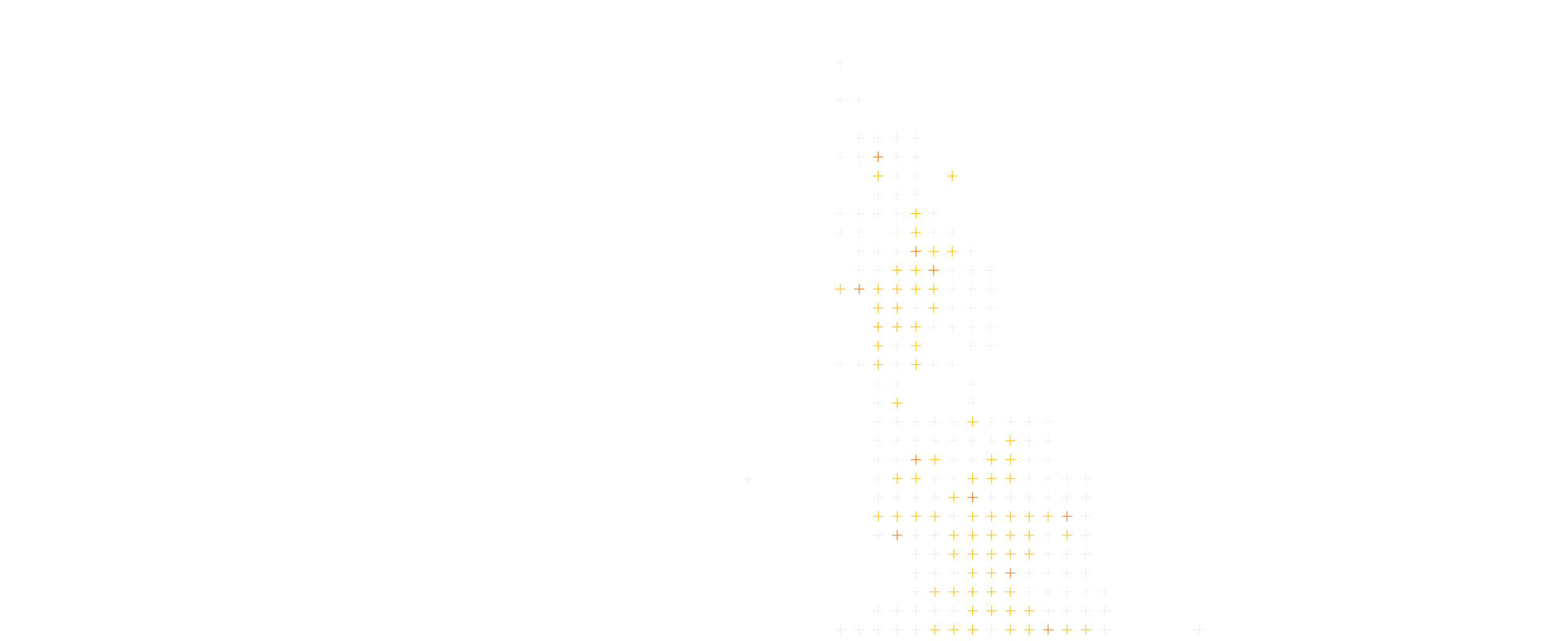 Une image avec des petits points de différentes couleurs formant un motif abstrait sur fond blanc