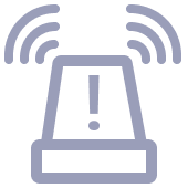 Alarme de sécurité avec un signal lumineux