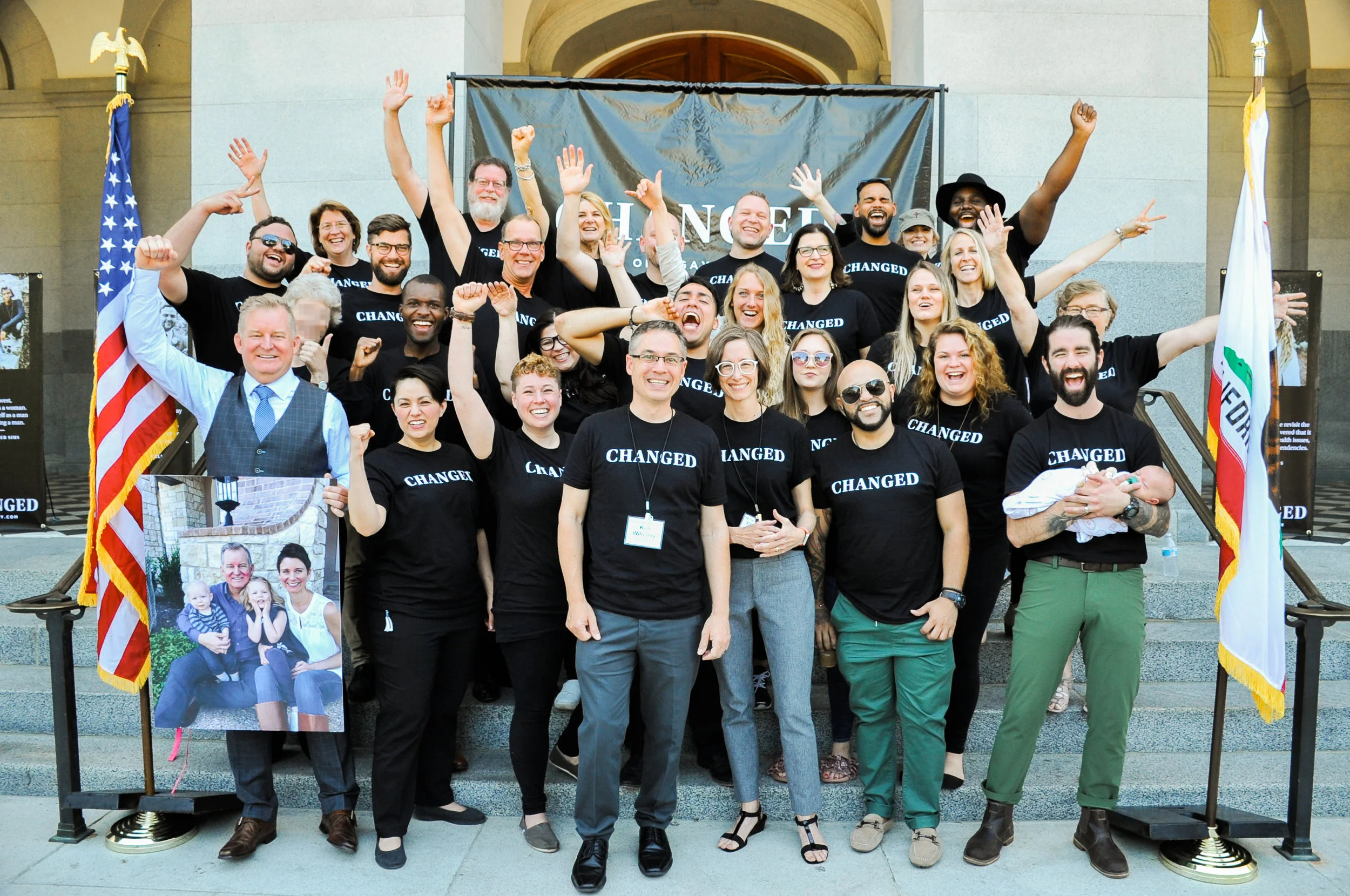 CHANGED, on the steps of the California State Capitol, June 12, 2018