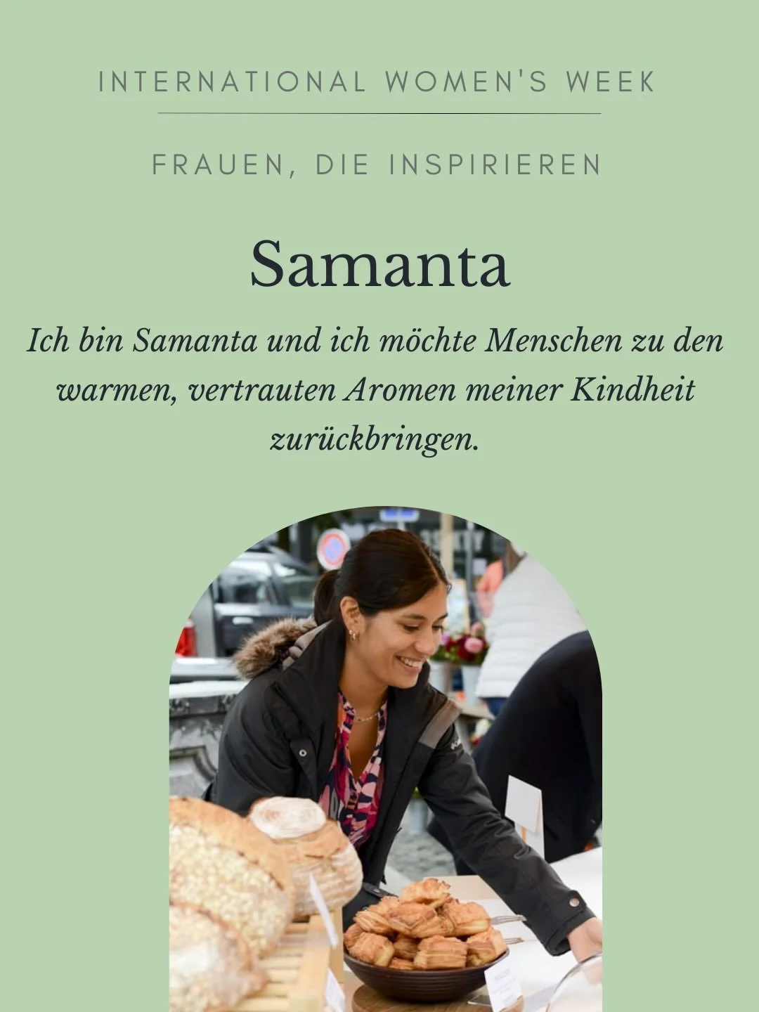 Samanta 🤍
@pan_madetobeshared 

Heute gibt es als Geschenk f&uuml;r die ersten 20 Kundinnen einen kleinen Leckerbissen von Samanta&hellip;kommt vorbei! 🤍