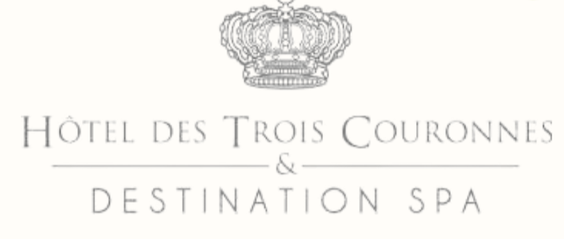 Logo for Hôtel des Trois Couronnes & Destination Spa featuring a crown.