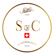 A circular logo with gold and red accents, featuring the text 'S&C'. There are decorative elements and smaller text indicating 'Since 19XX' and 'Champions'.