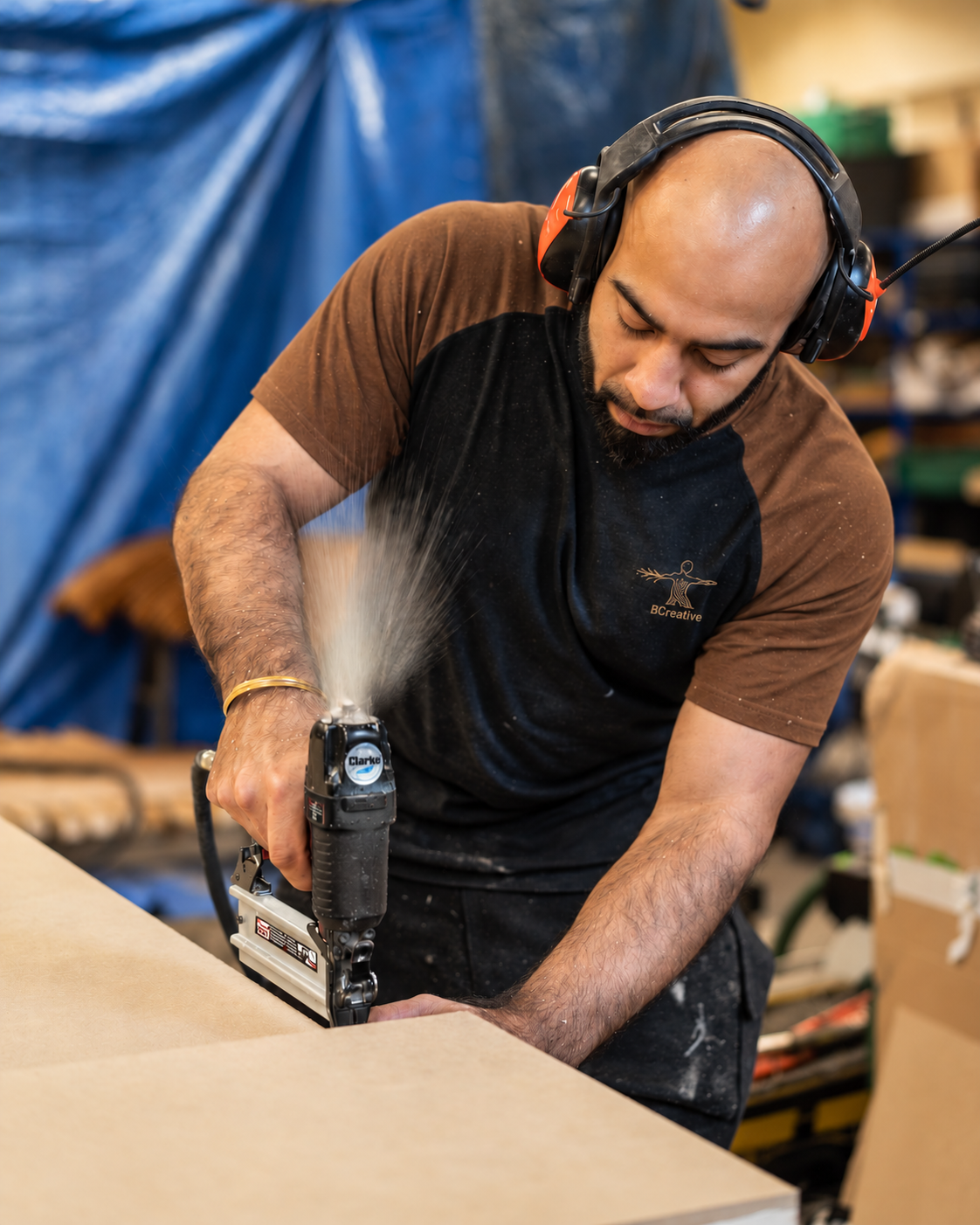 Handcrafting a bespoke piece in the BCreative Bespoke Yorkshire workshop