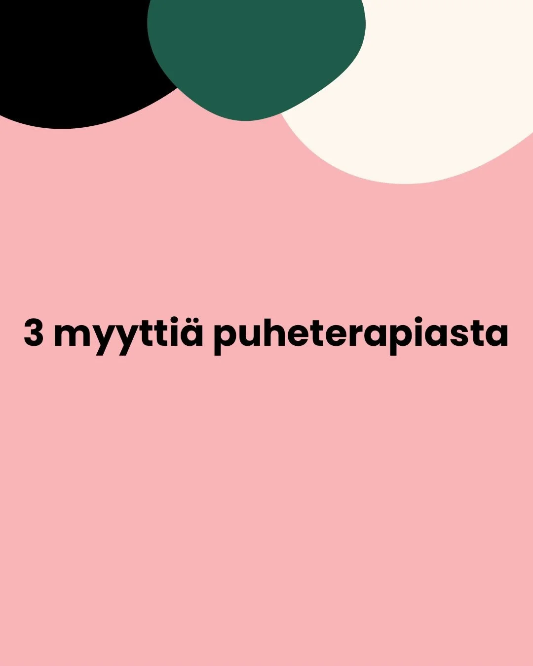 T&auml;n&auml;&auml;n keskustelin kollegani kanssa siit&auml;, kuinka mielikuva puheterapiasta on usein todellisuudesta poikkeava. Sen vuoksi puheterapian merkityst&auml; ja vaikuttavuutta ei mielest&auml;ni ymm&auml;rret&auml; tarpeeksi hyvin, mik&a