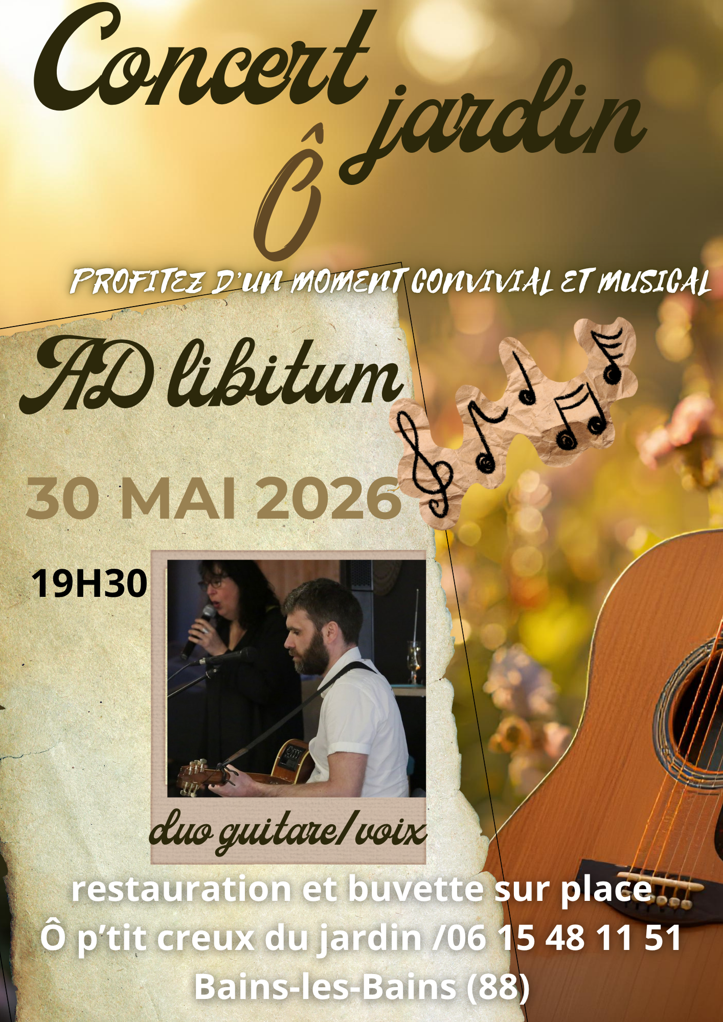 P'tit concert 30 MAI :             Ad Libitum