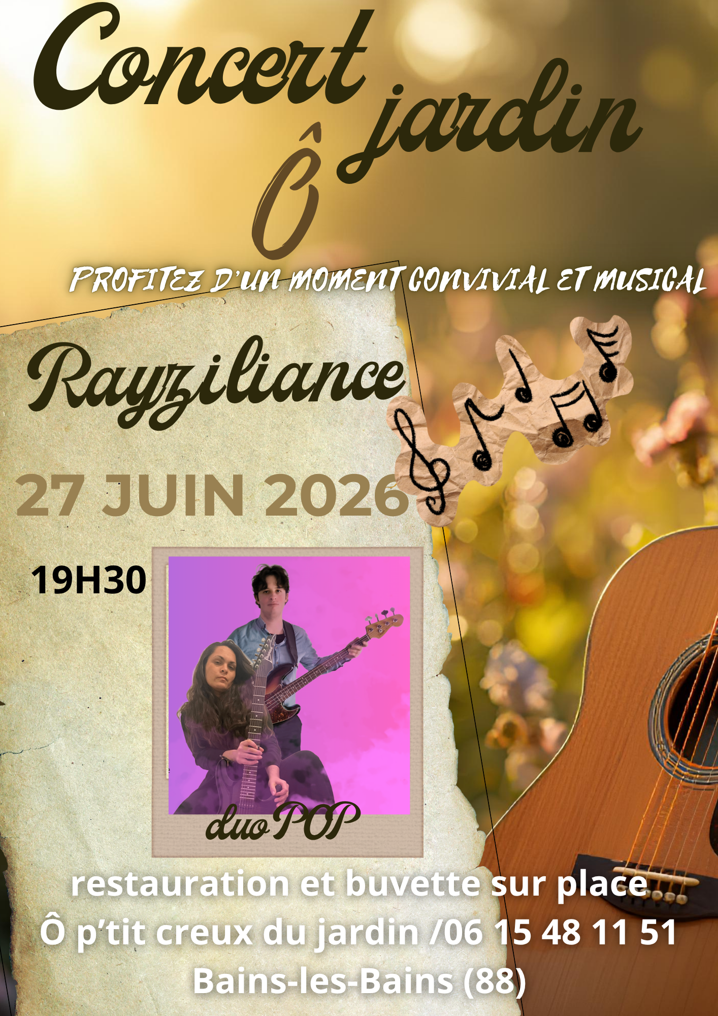 p'tit concert 27 juin: Rayziliance