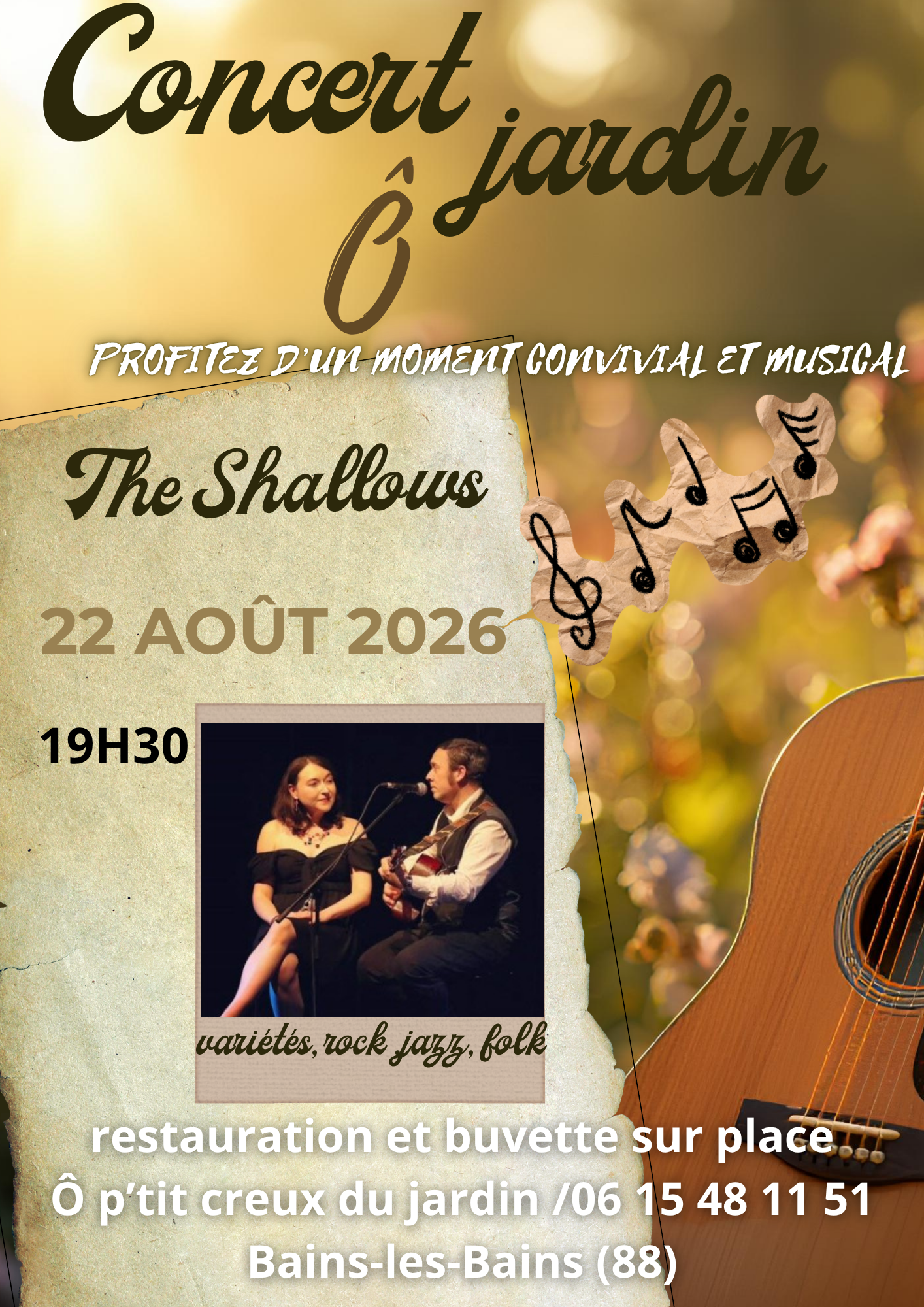 P'tit concert 22 août: The Shallows 