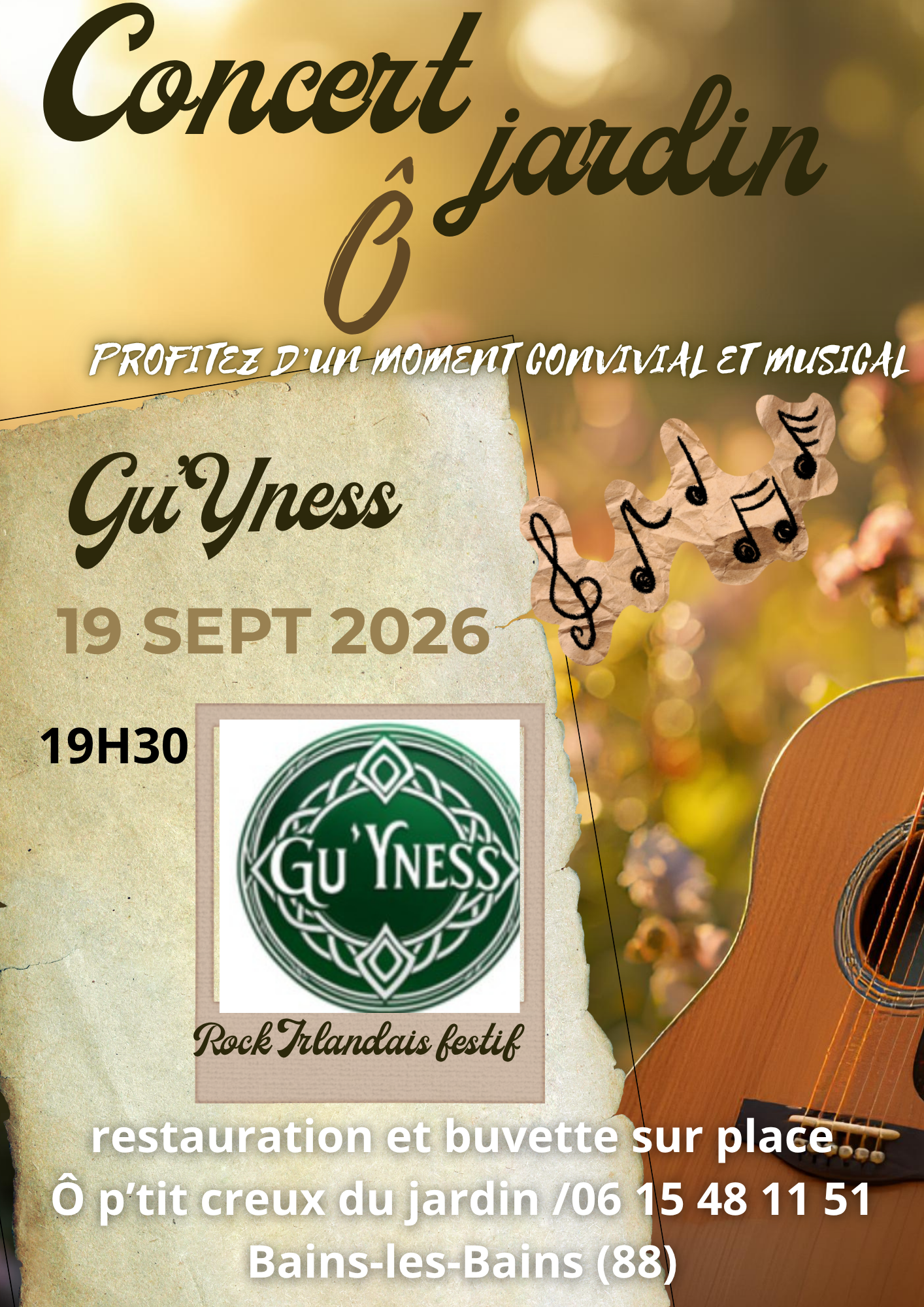 P'tit concert 19 sept: Gu'Yness