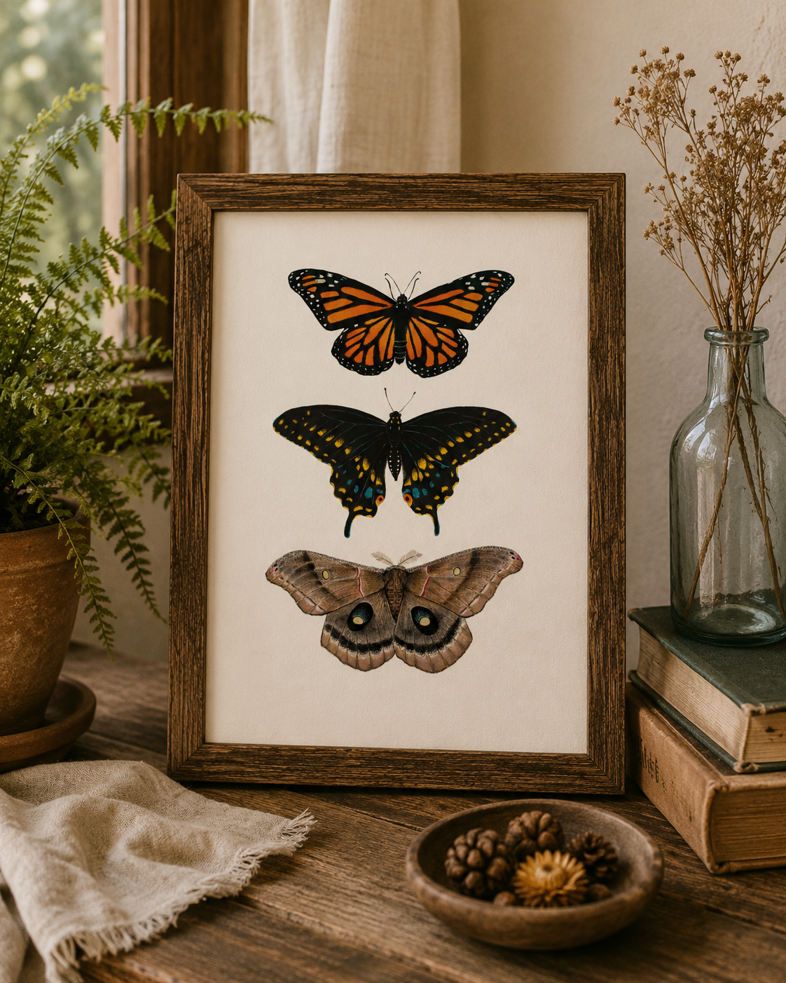 Butterflies & Moths Watercolor Collection | 8x10 Fine Art Archival Print