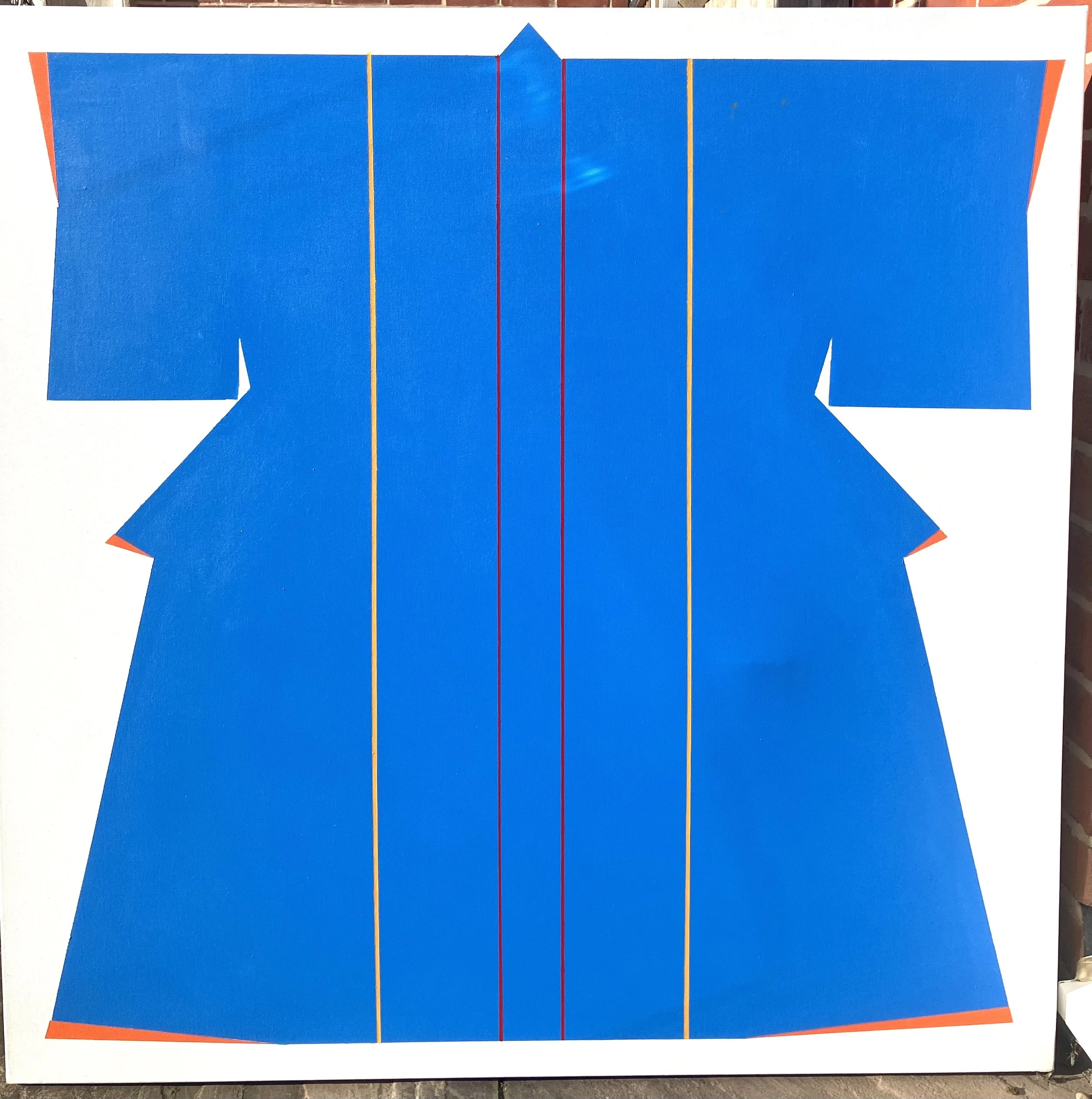 PAINTING OF BLUE KIMONO - £450