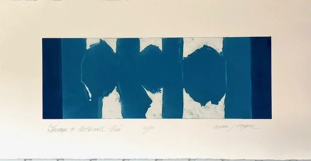 HOMAGE TO MOTHERWELL BLUE - £250