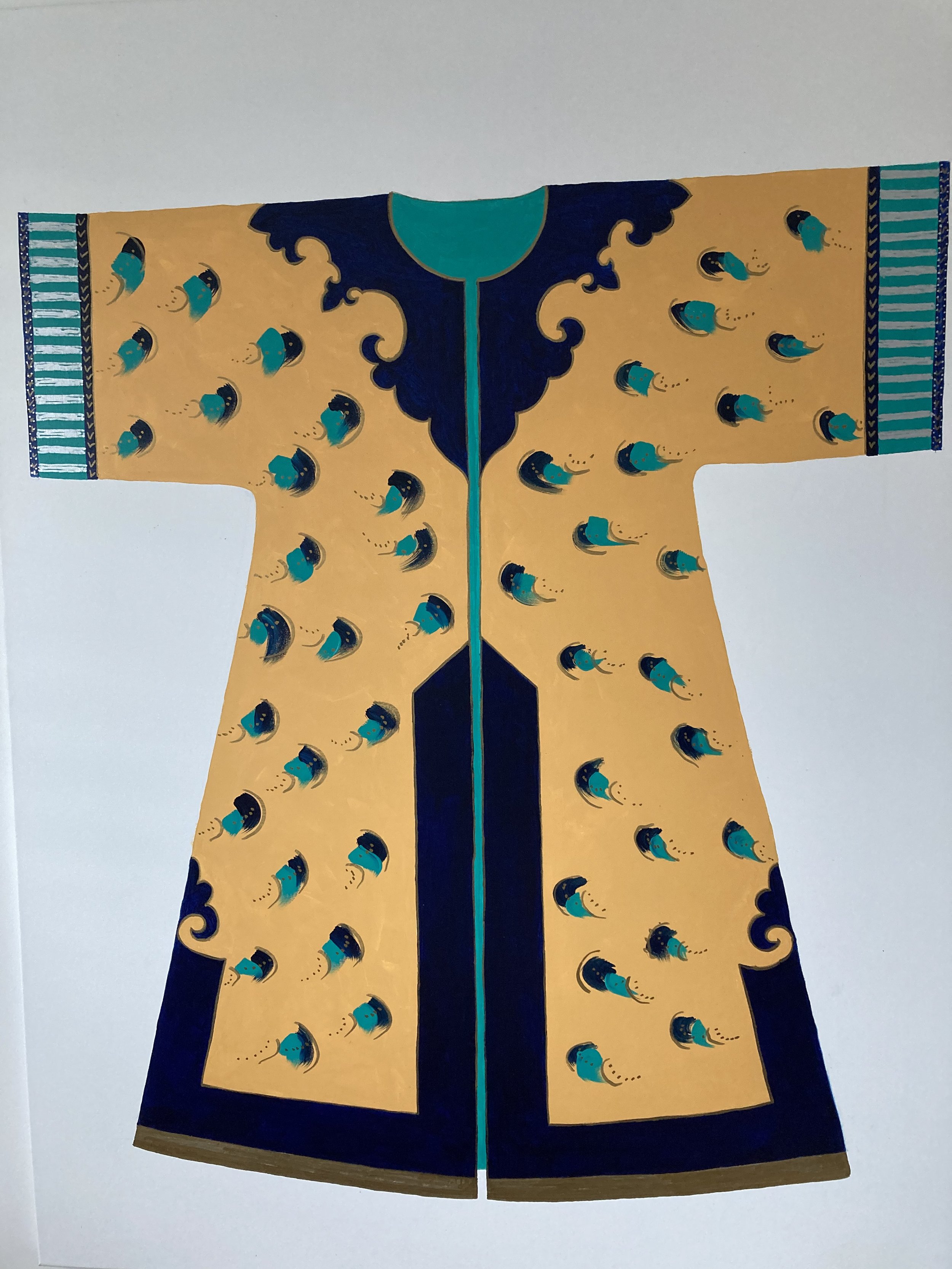 KIMONO PAINTING YELLOW - £400