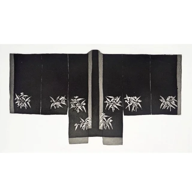 BAMBOO KIMONO BLACK - £200