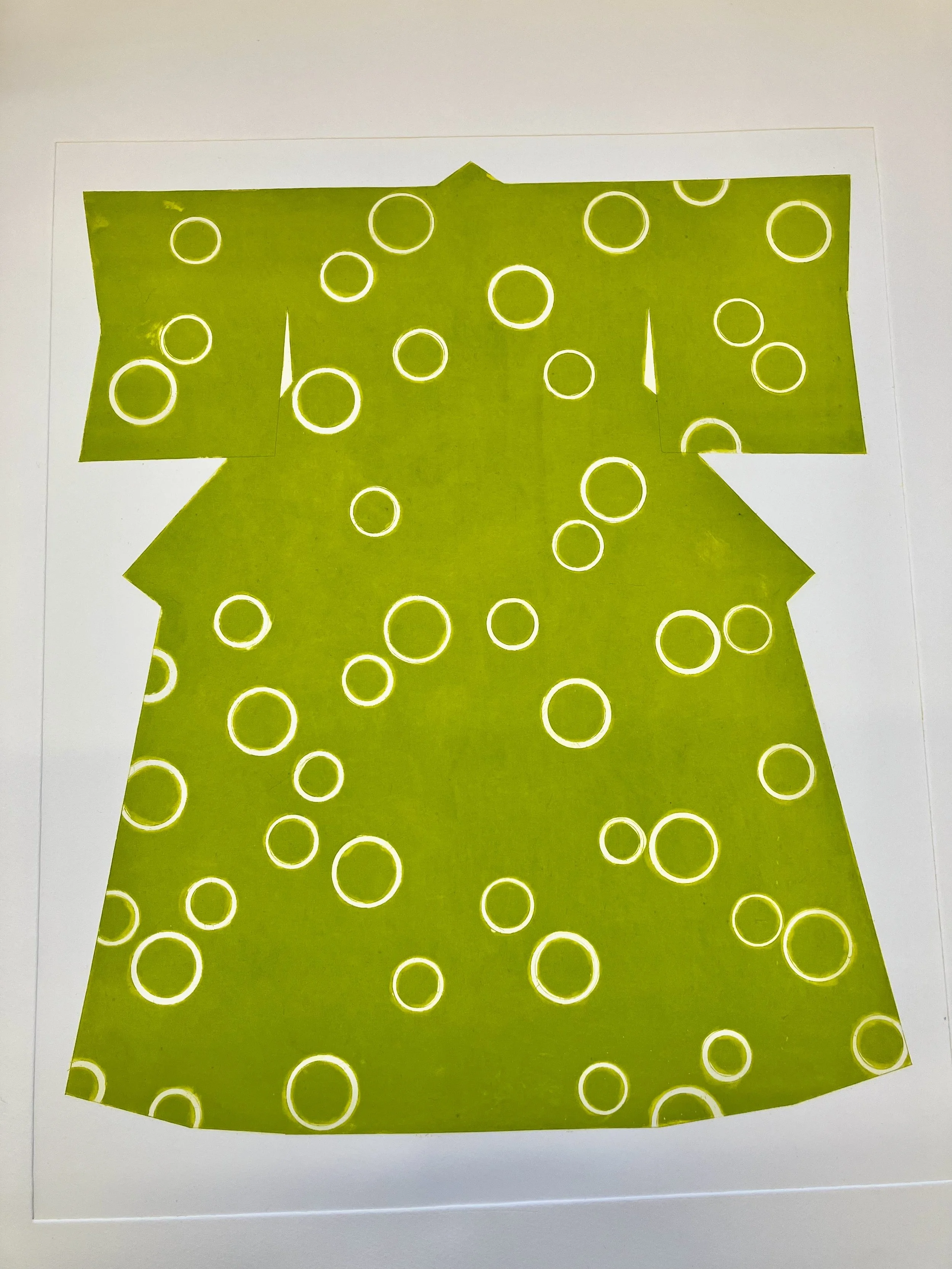 CIRCLE KIMONO GREEN - £250