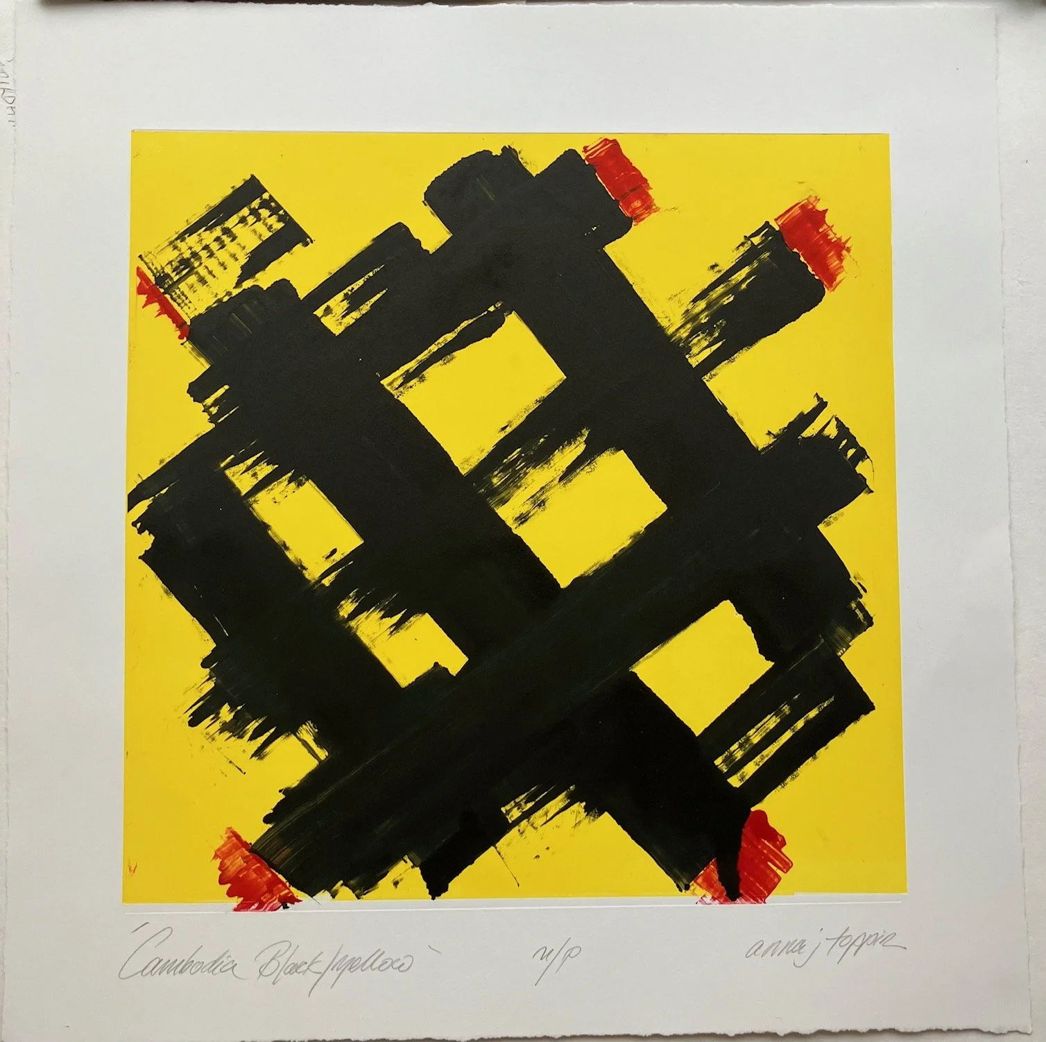 CAMBODIA BLACK & YELLOW - £200