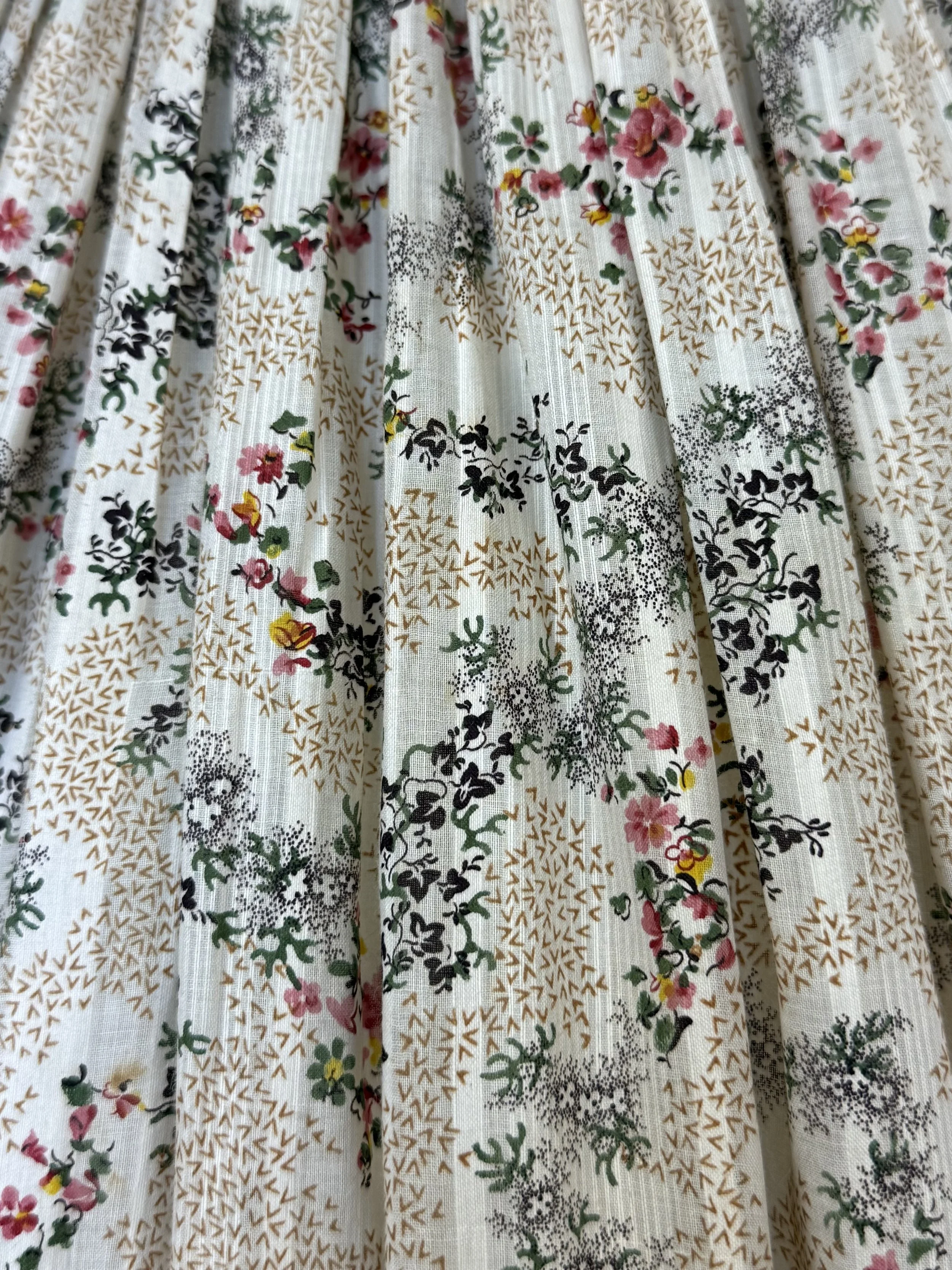 1830's Printed Cotton Dress