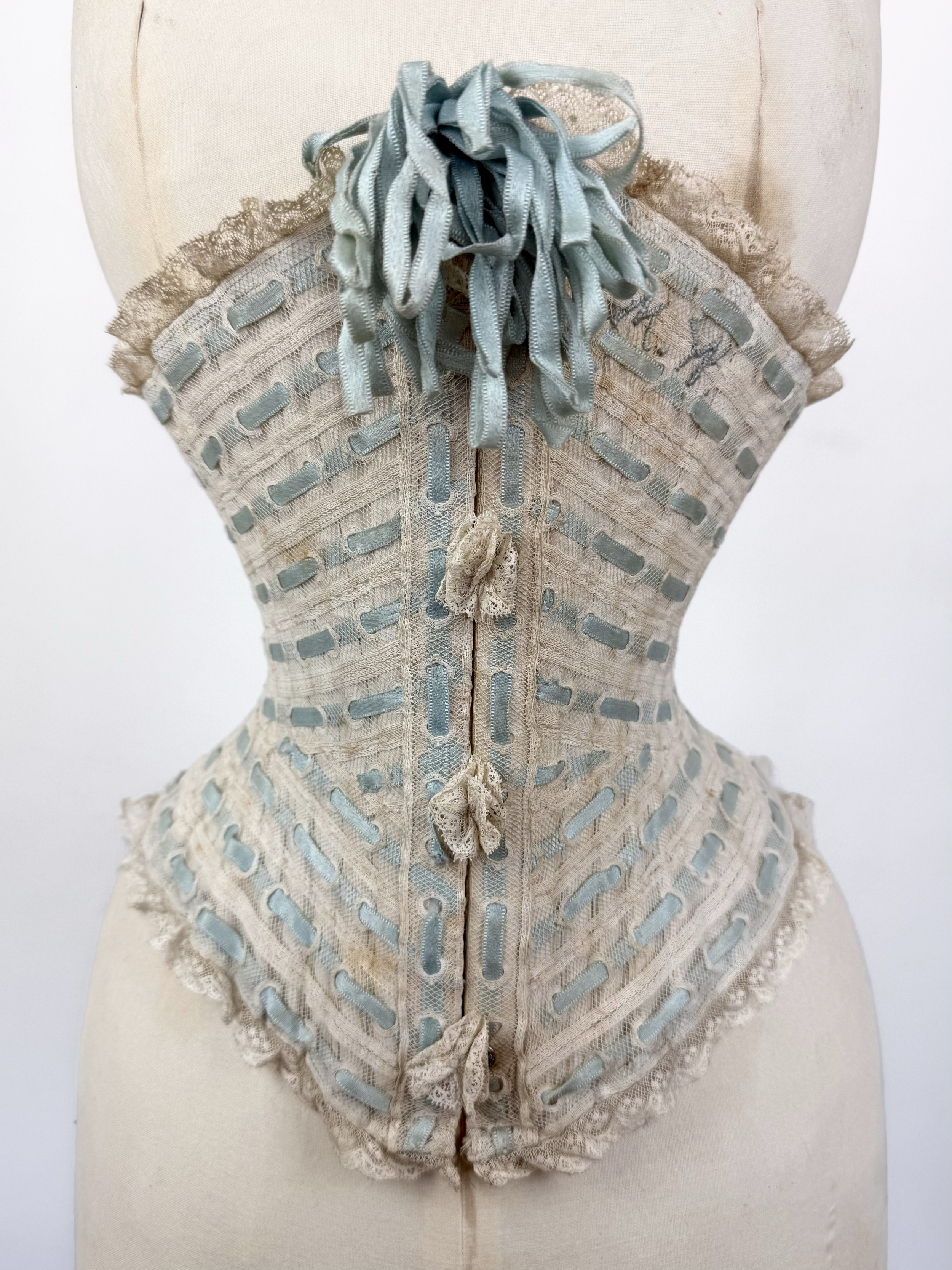 Ribbon corset, 1900s 