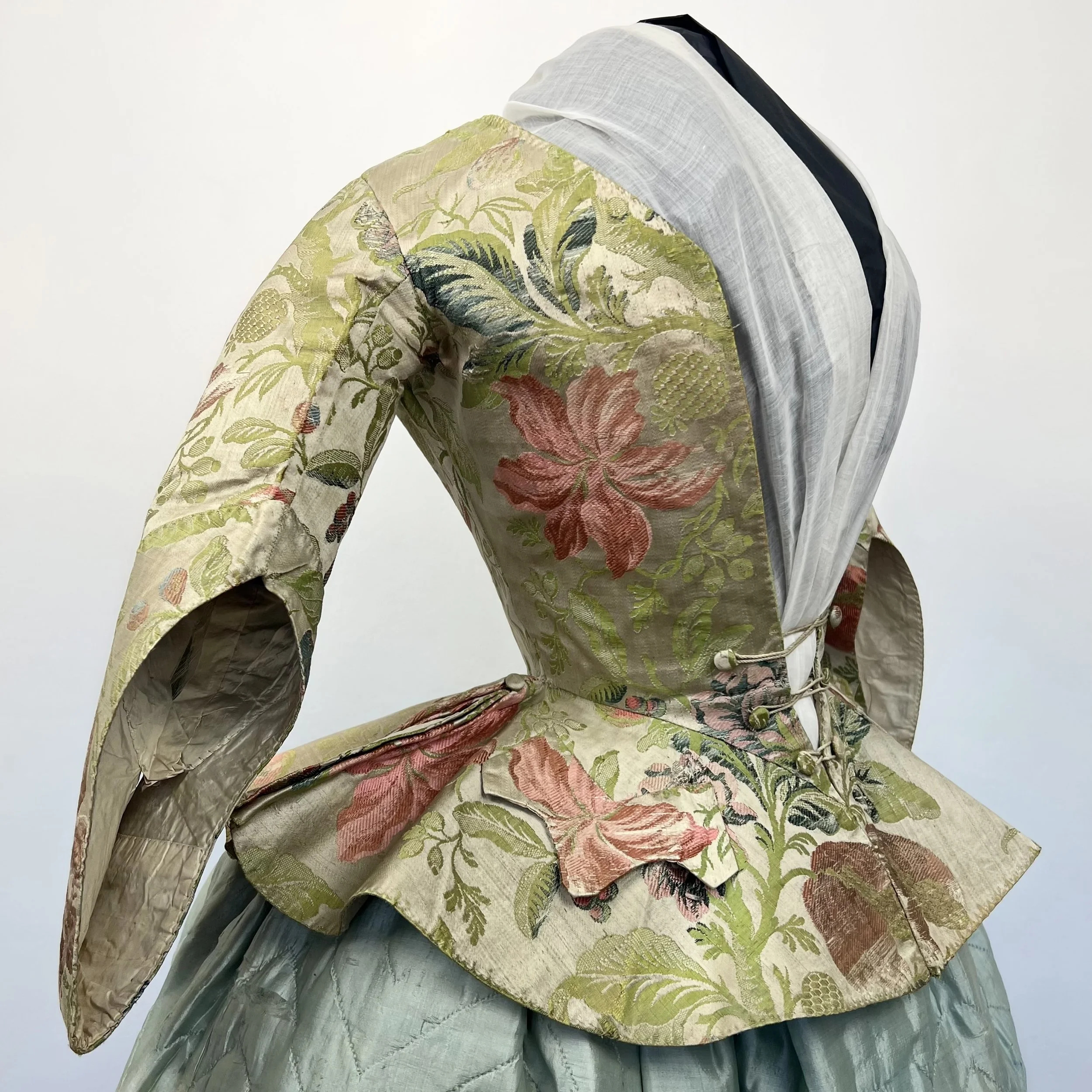 Casaquin jacket of brocade silk, 1730s 