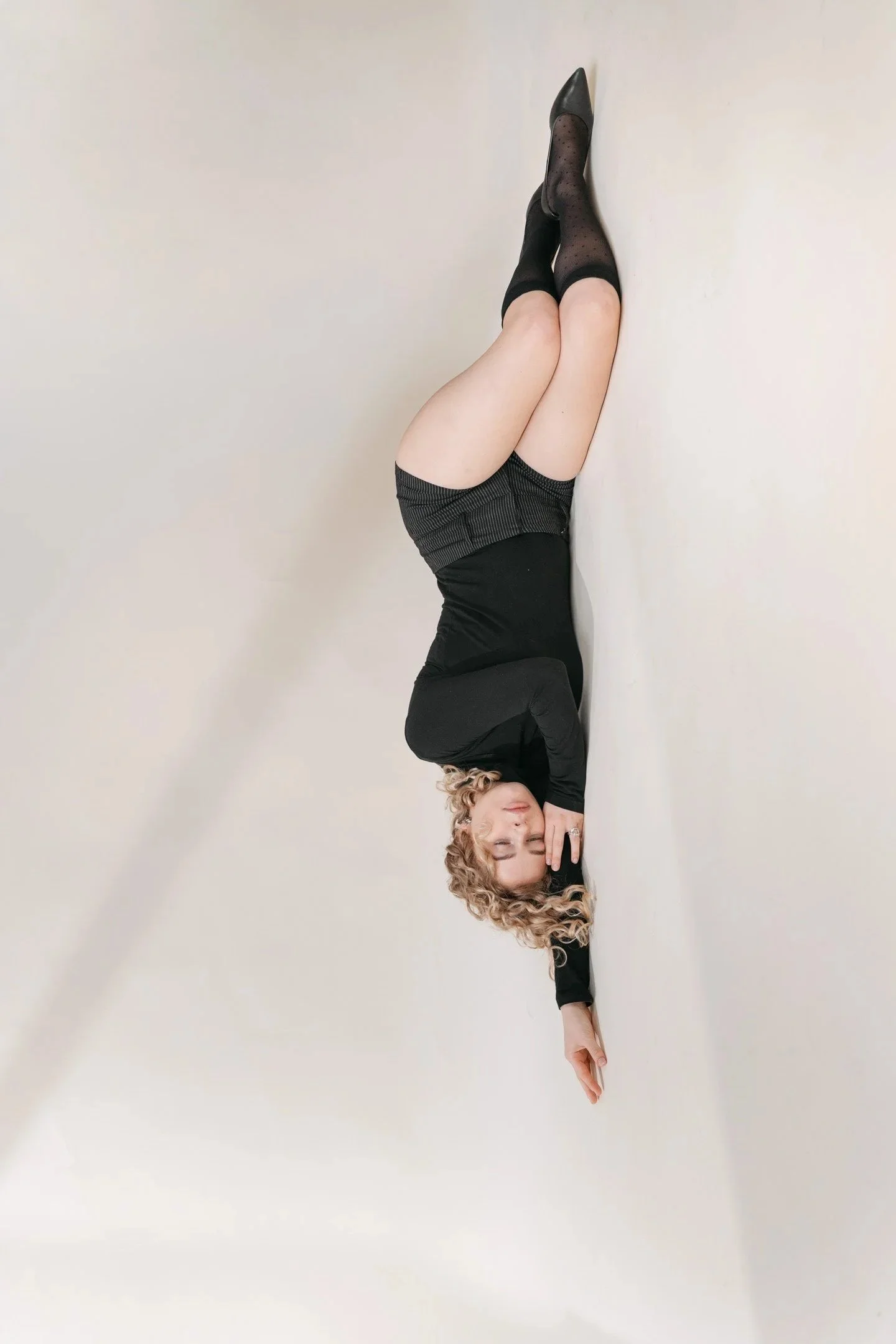 Fashion and jewelry editorial shoot with refined studio lighting