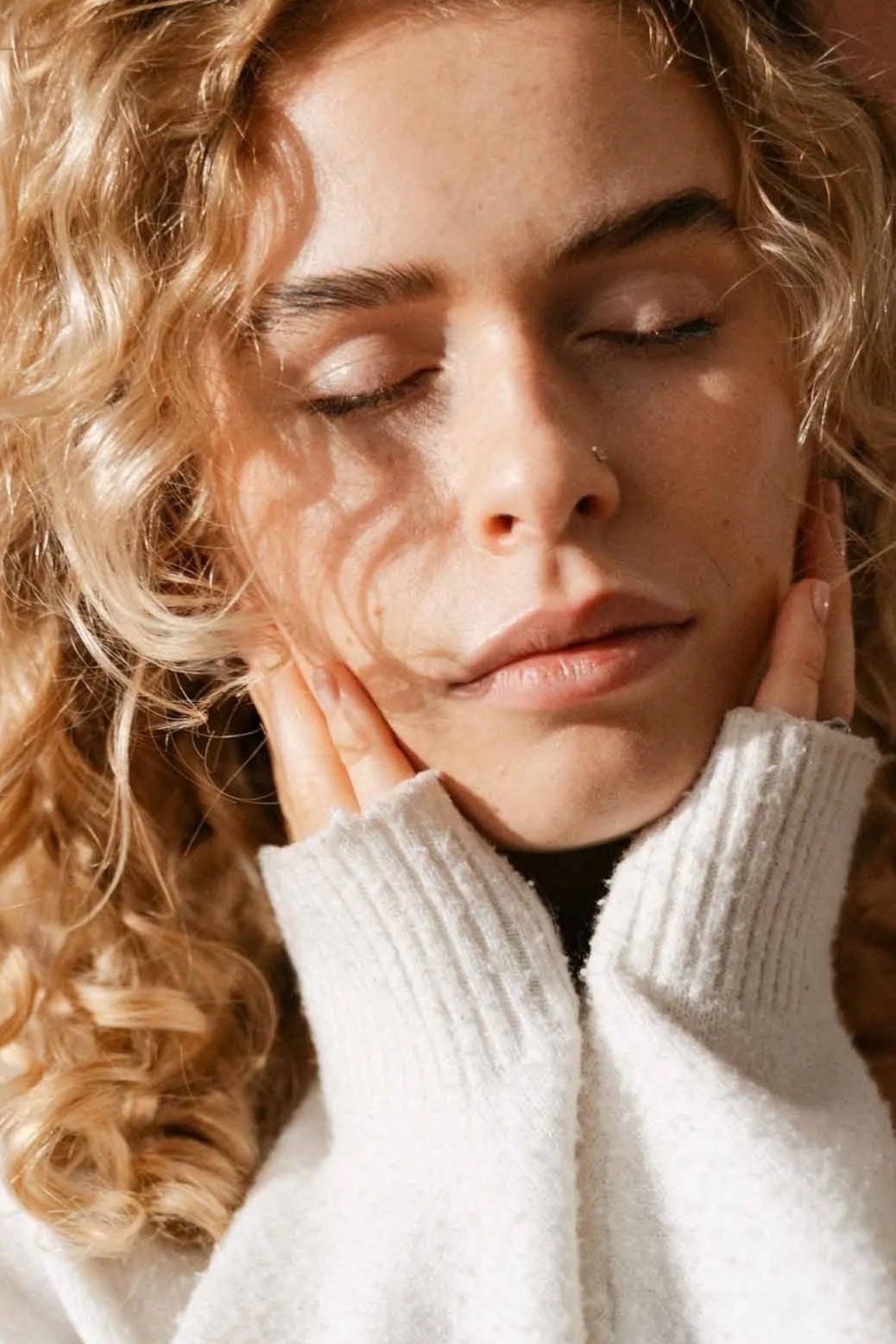 Fashion and jewelry editorial shoot with refined studio lighting