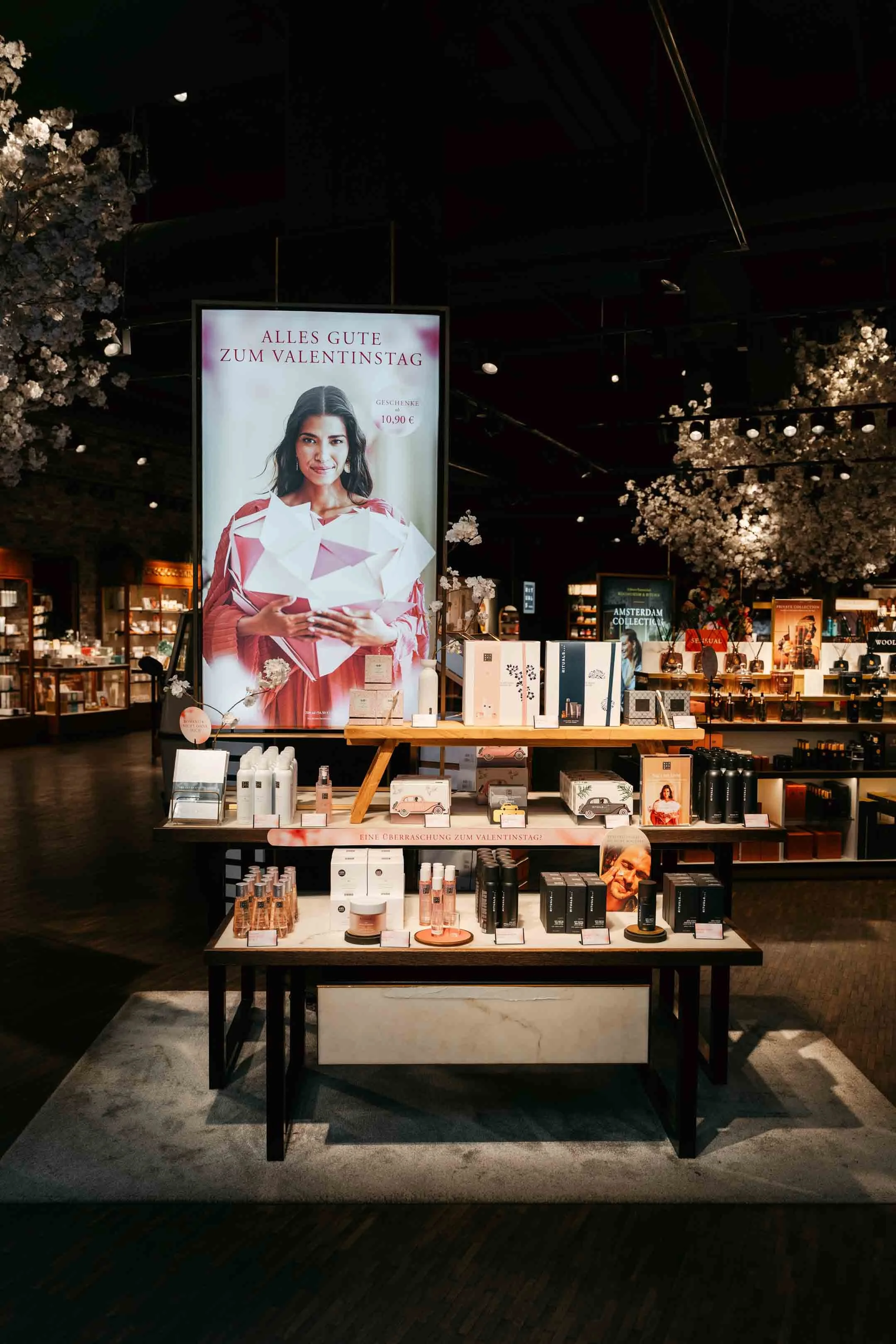 Rituals in-store Valentine's campaign captured through photography and video in Oberhausen