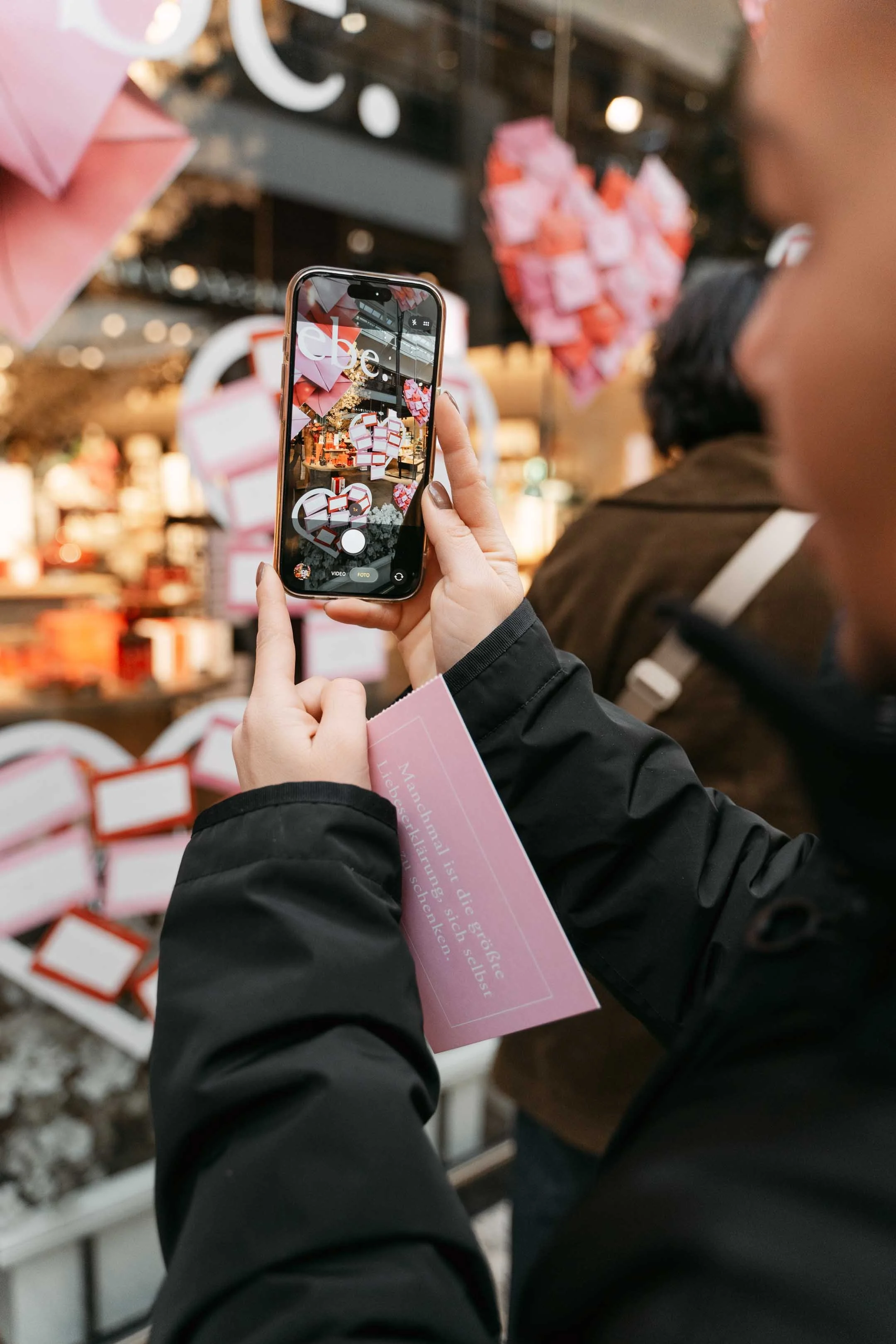 Rituals in-store Valentine's campaign captured through photography and video in Oberhausen