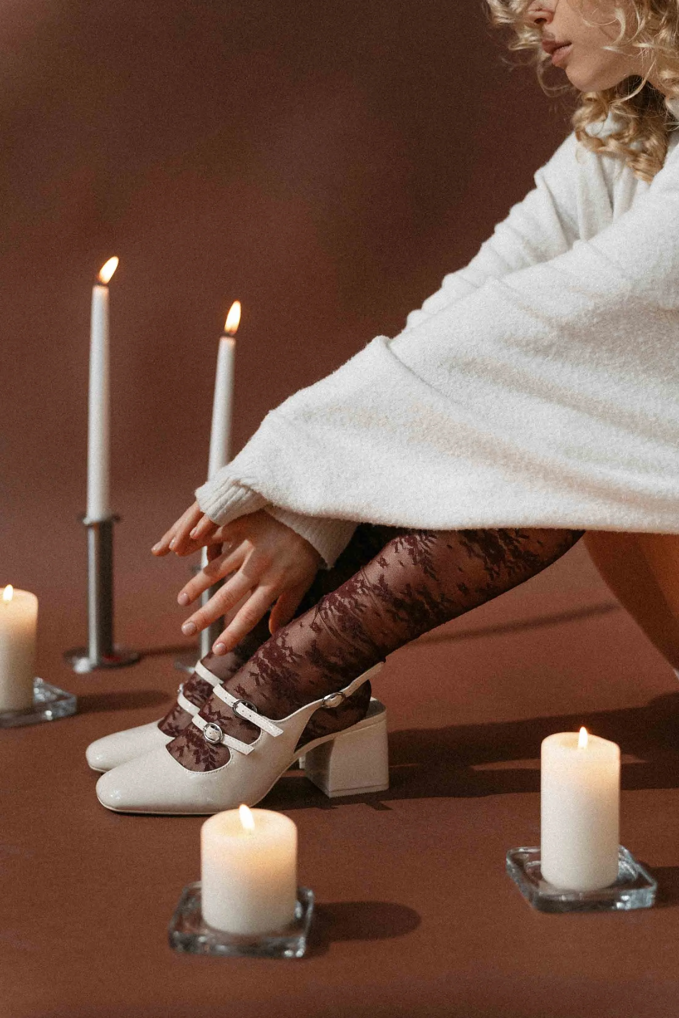 Fashion and jewelry editorial shoot with refined studio lighting