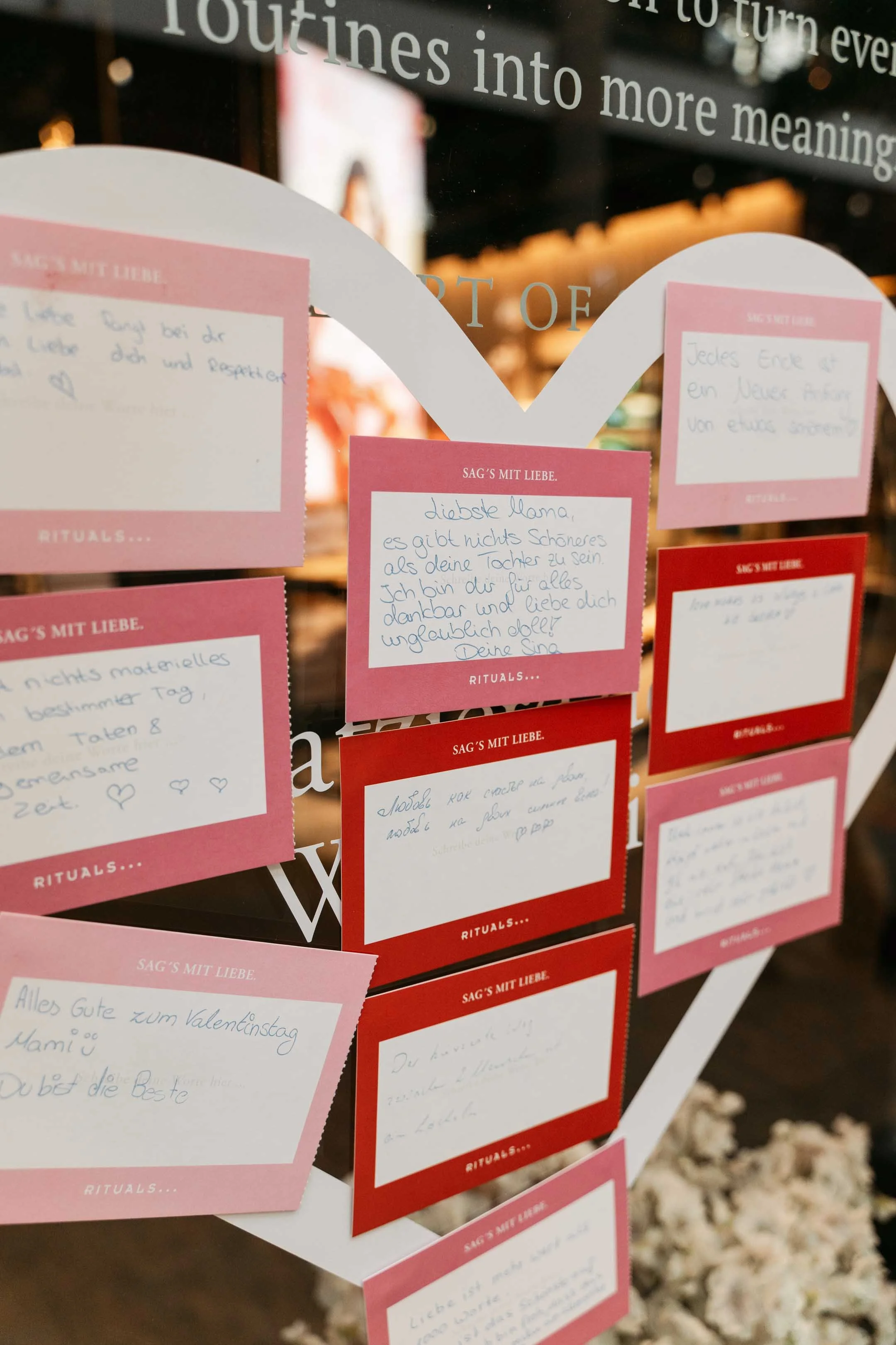 Rituals in-store Valentine's campaign captured through photography and video in Oberhausen