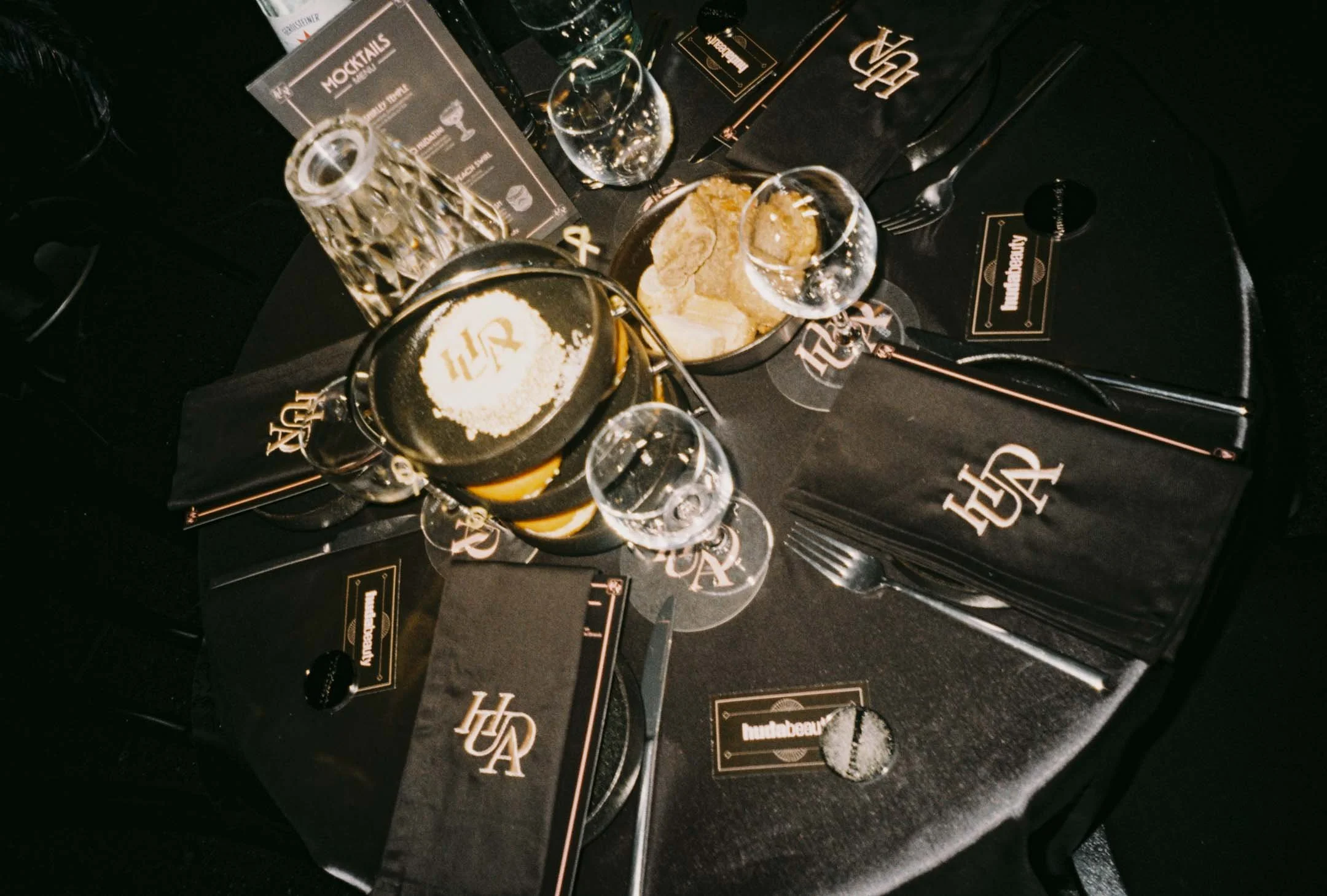 On-site event photography and live editing for HUDA Beauty brand event