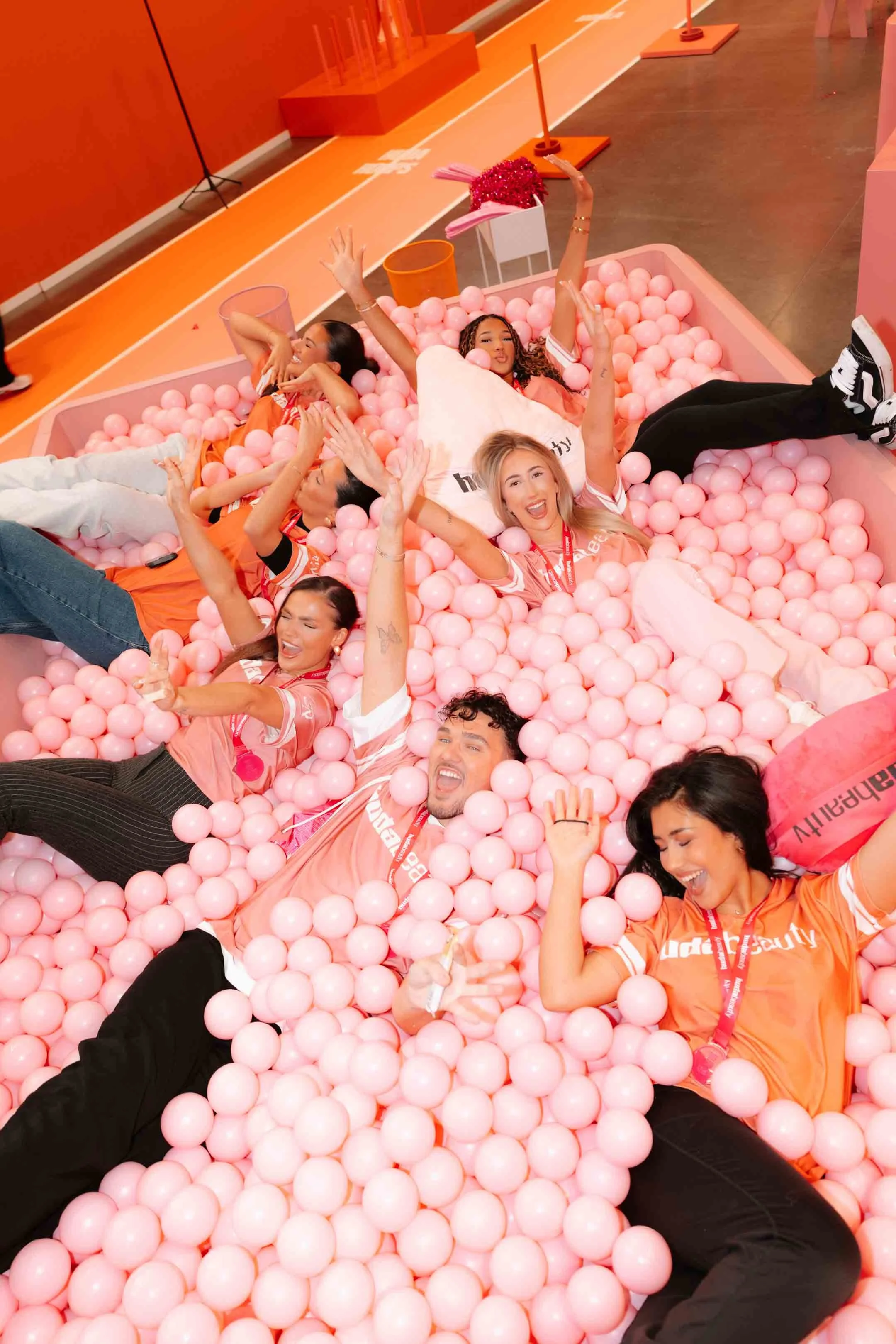 On-site event photography and live editing for HUDA Beauty brand event