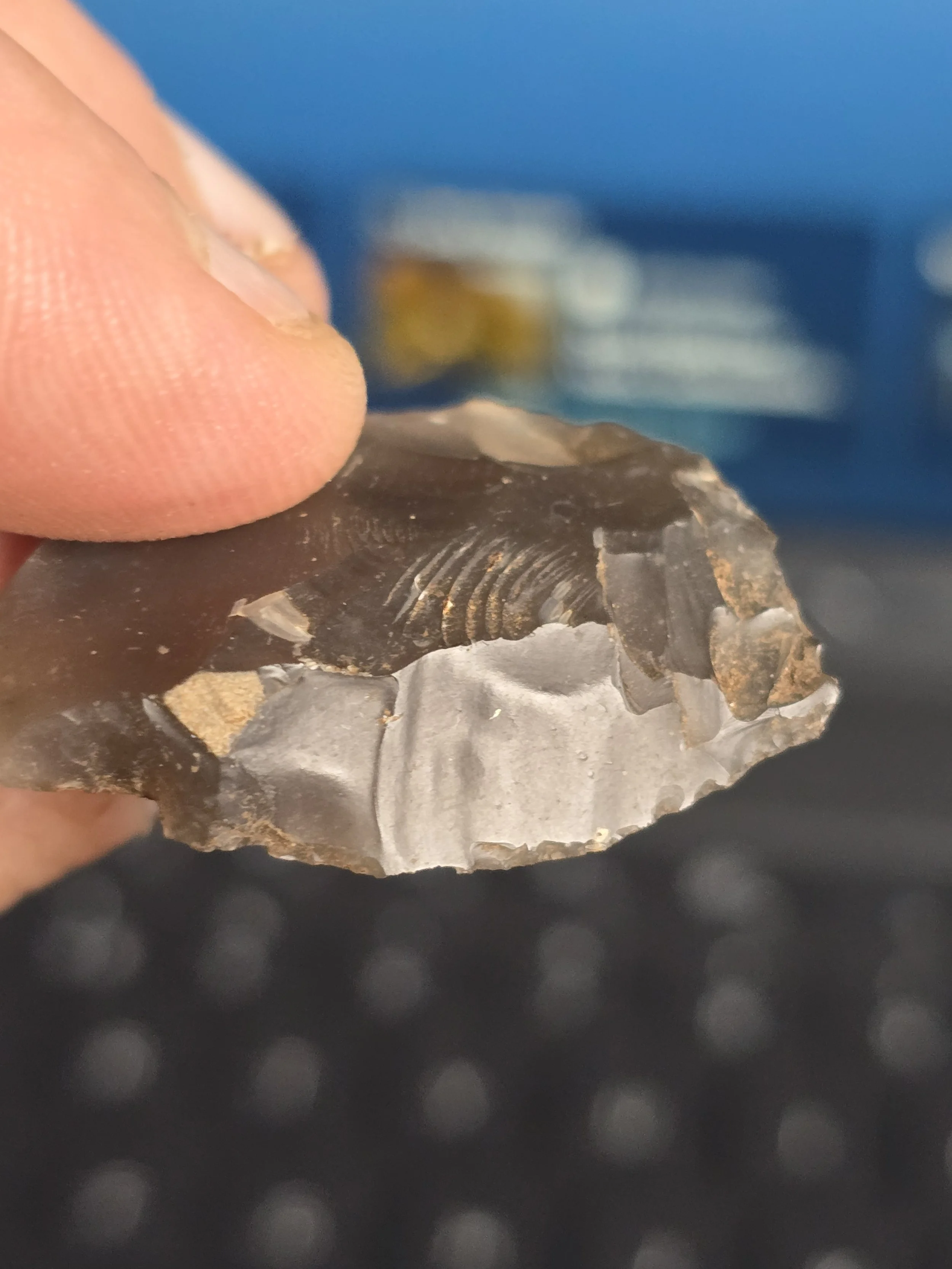 small flint scraper found Culham Nov 2025