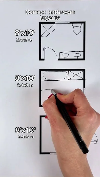 Live tutorial on how to design a small bathroom