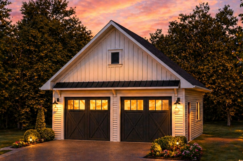 24' x 24' Double Garage