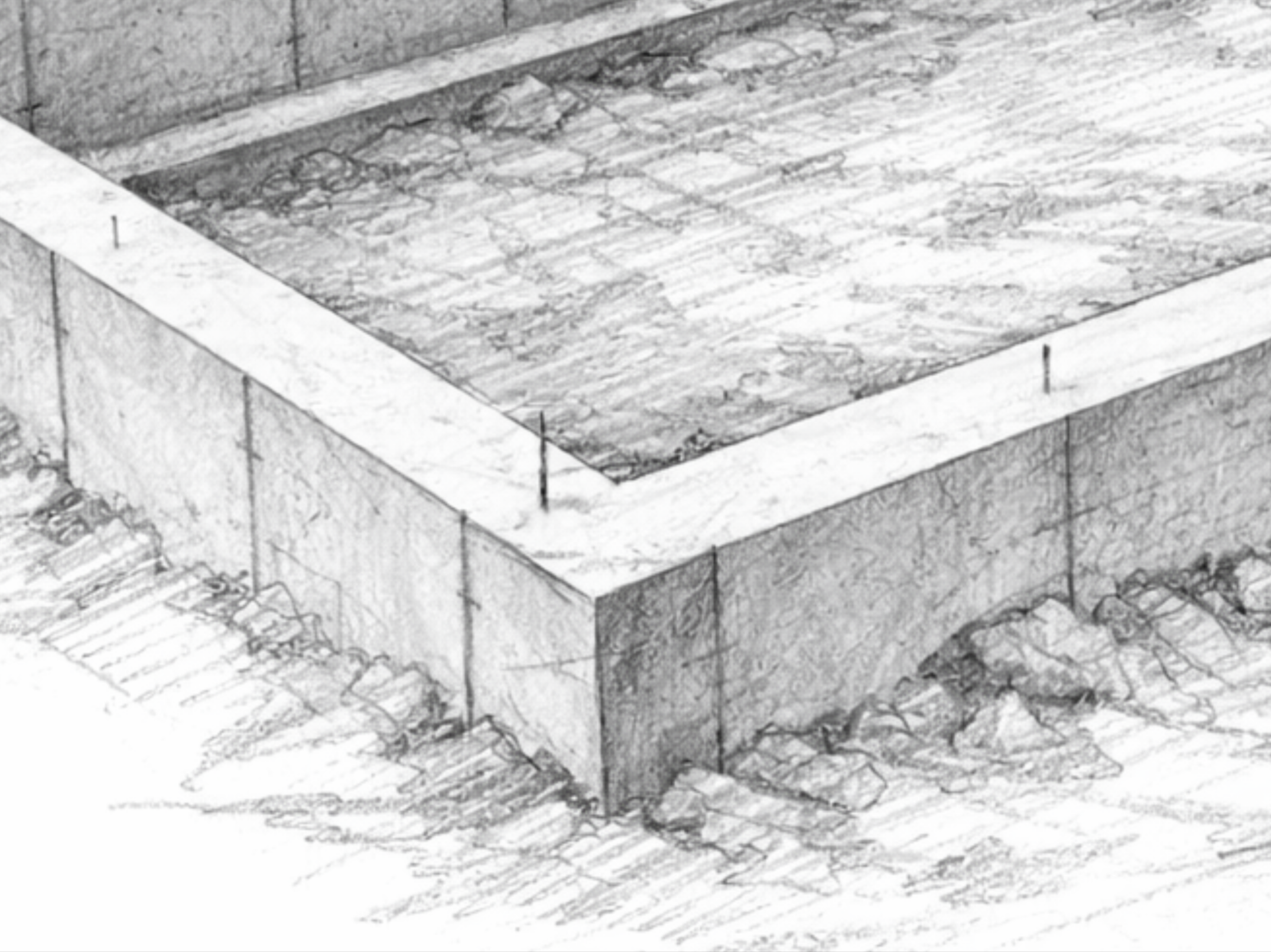 POURED CONCRETE FOUNDATION (24’x24’)