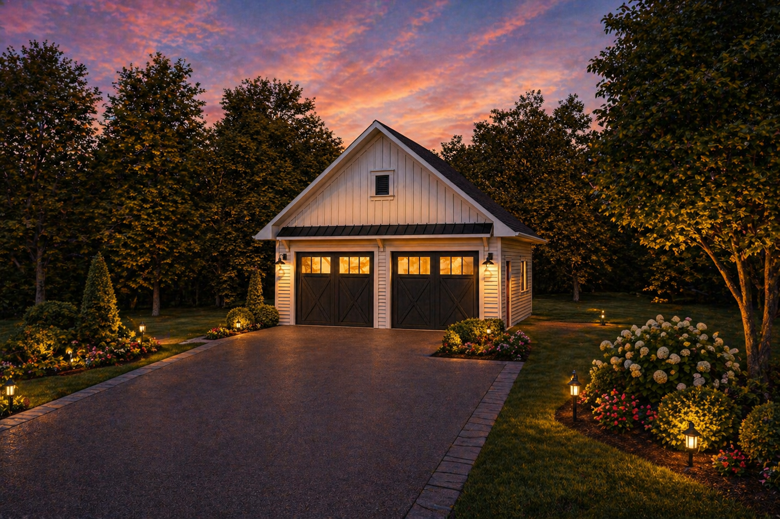 24' x 24' Double Garage