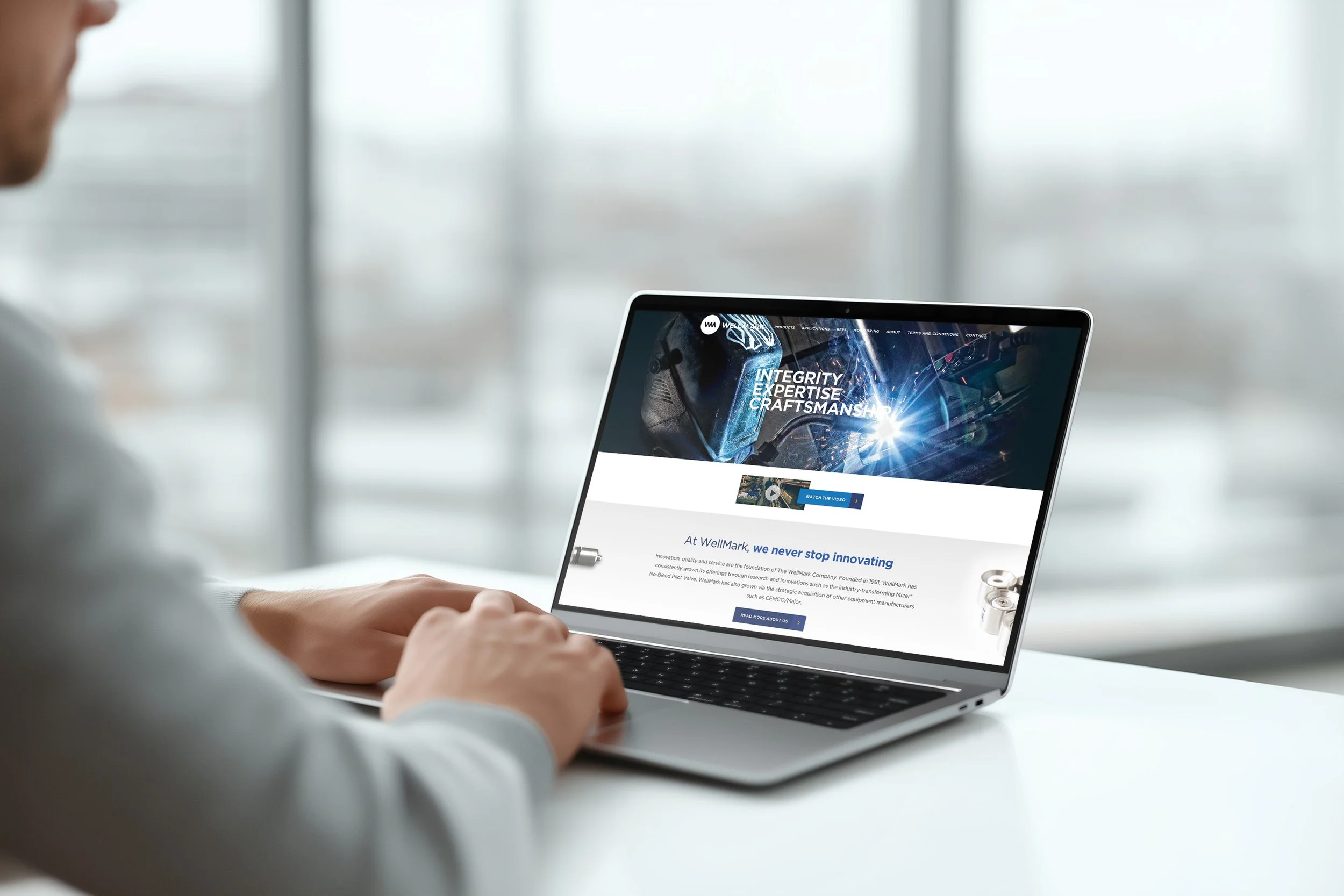 An image of wellmarkco.com website design.