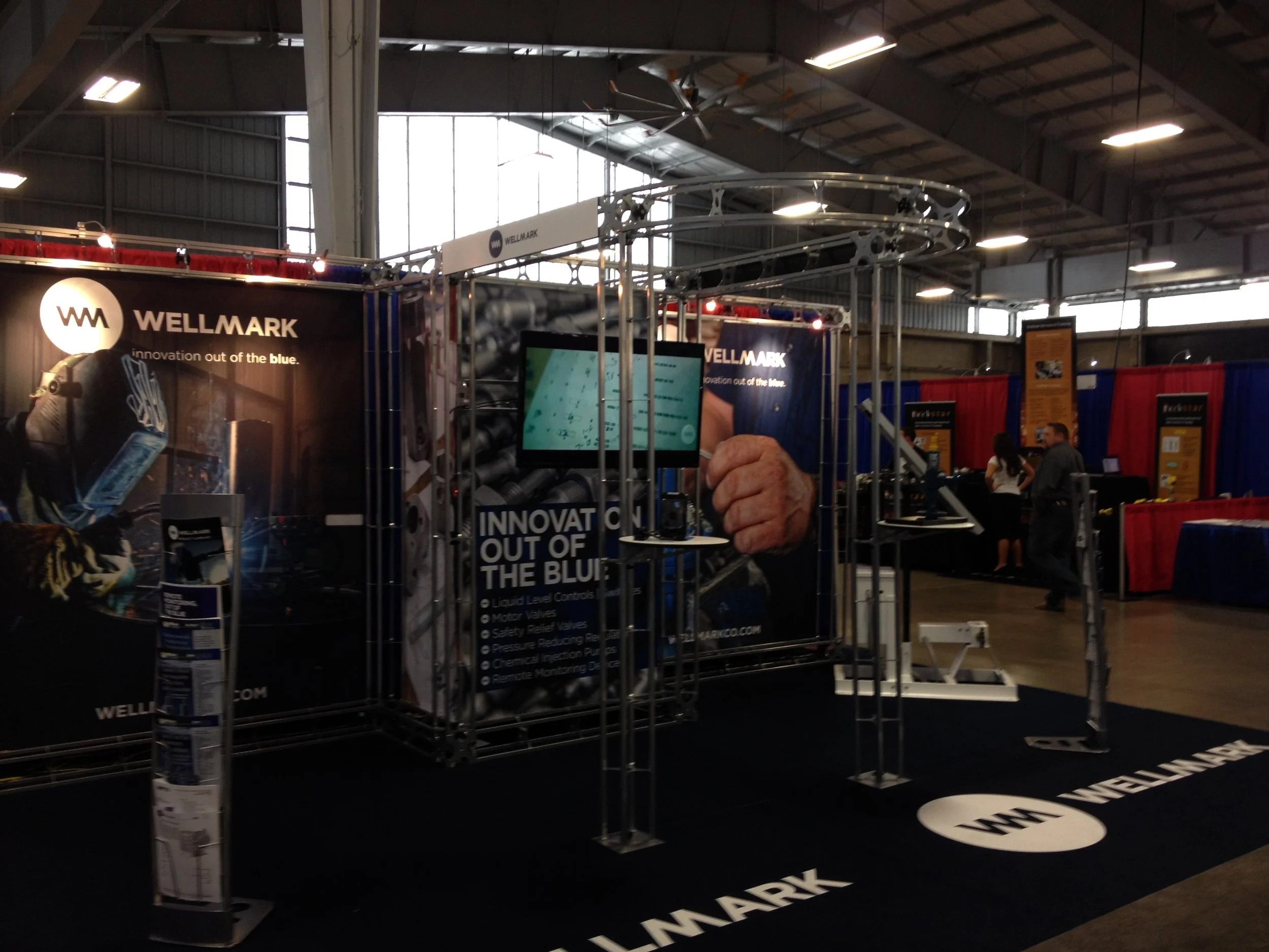 Wellmark's trade show booth.