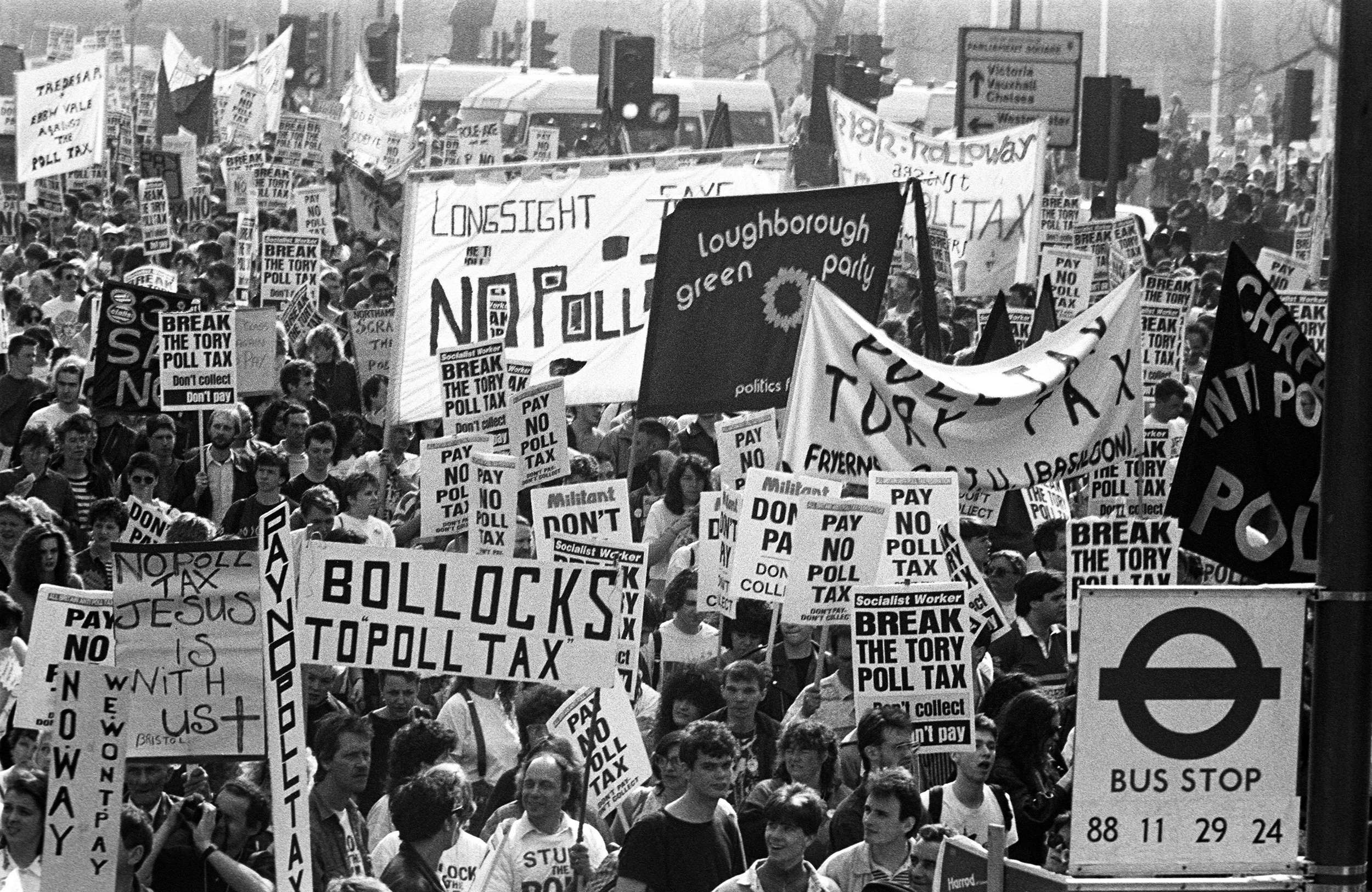 Poll Tax Demo, London