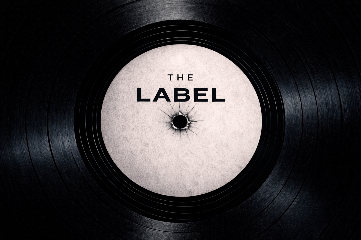 Bullet hole in vinyl record label.png