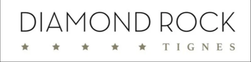 Diamond Rock Tignes logo with black text and seven gold stars underneath.