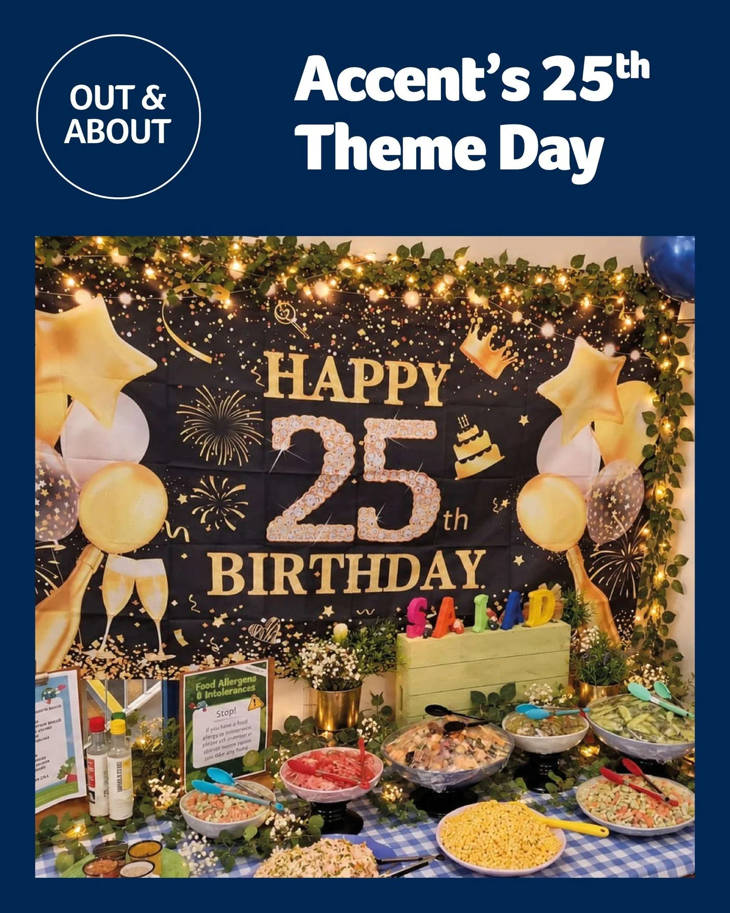 Balloons, banners and birthday bites! 🎉 From 25th anniversary decorations to tucking into our much-loved Accent Squashage Rolls, our teams certainly knew how to mark 25 years of Accent in style!

#Accent25thAnniversary #ThemeDay