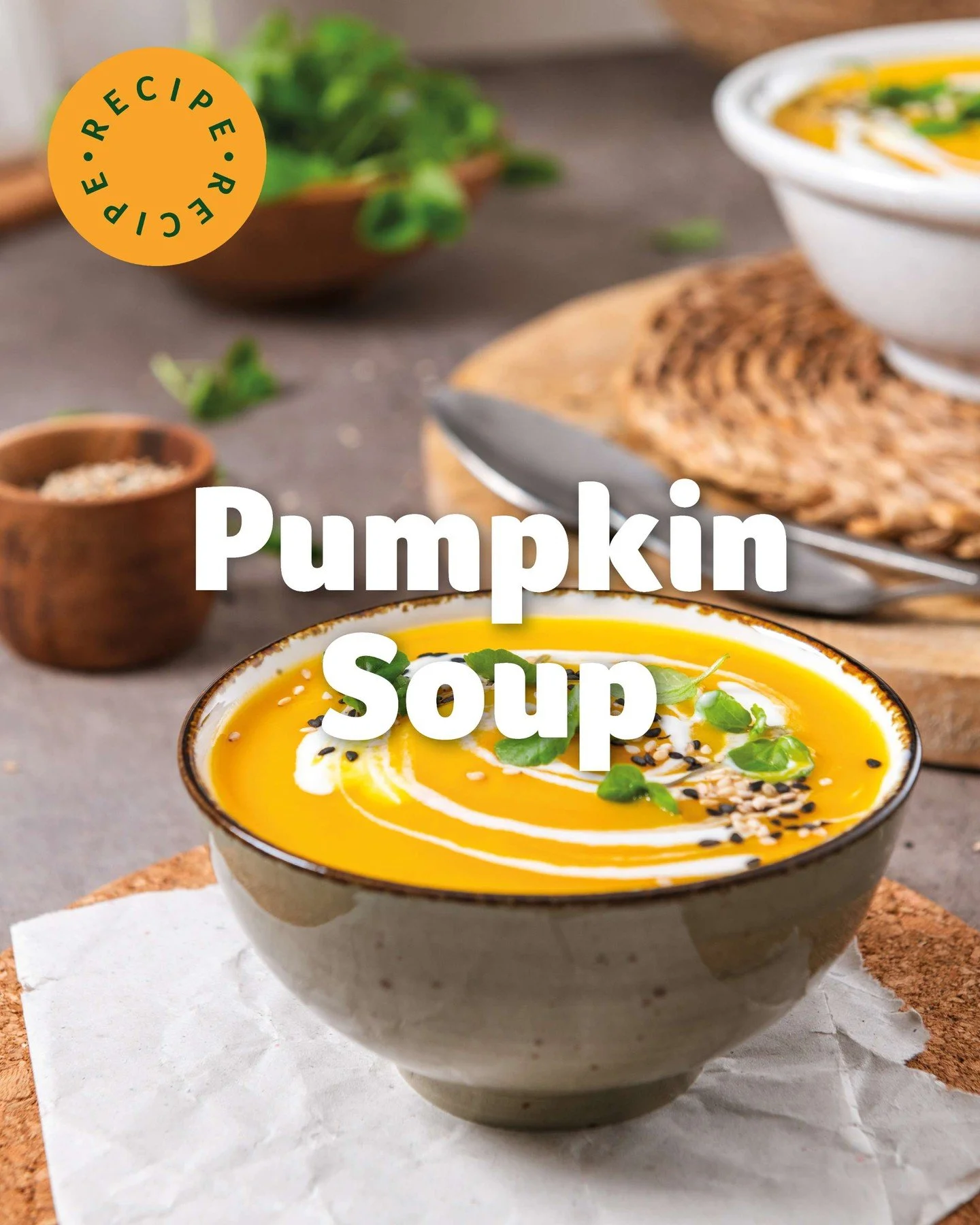 What better way to celebrate National Pumpkin Day than with a bowl of our pumpkin soup? 🎃 Warm, comforting and full of flavour, it&rsquo;s the perfect way to get your spooky season started! 👻

#NationalPumpkinDay #SpookySeason