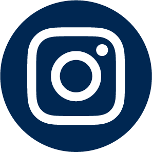 Instagram logo with a dark blue background