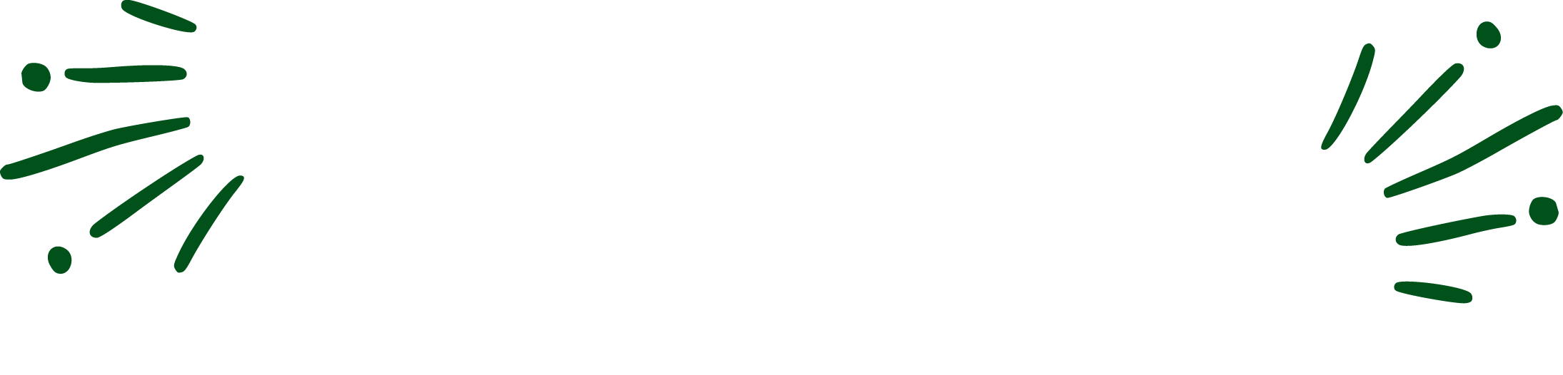 Decorative text that says "Powered by people" with green lines and dots