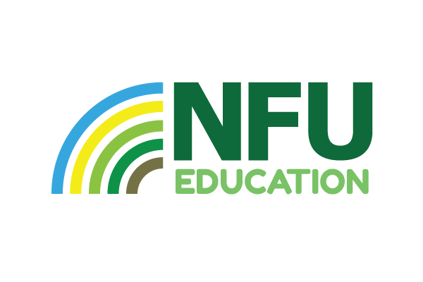 NFU Education logo with multicolored arc design on the left and bold green text on the right.