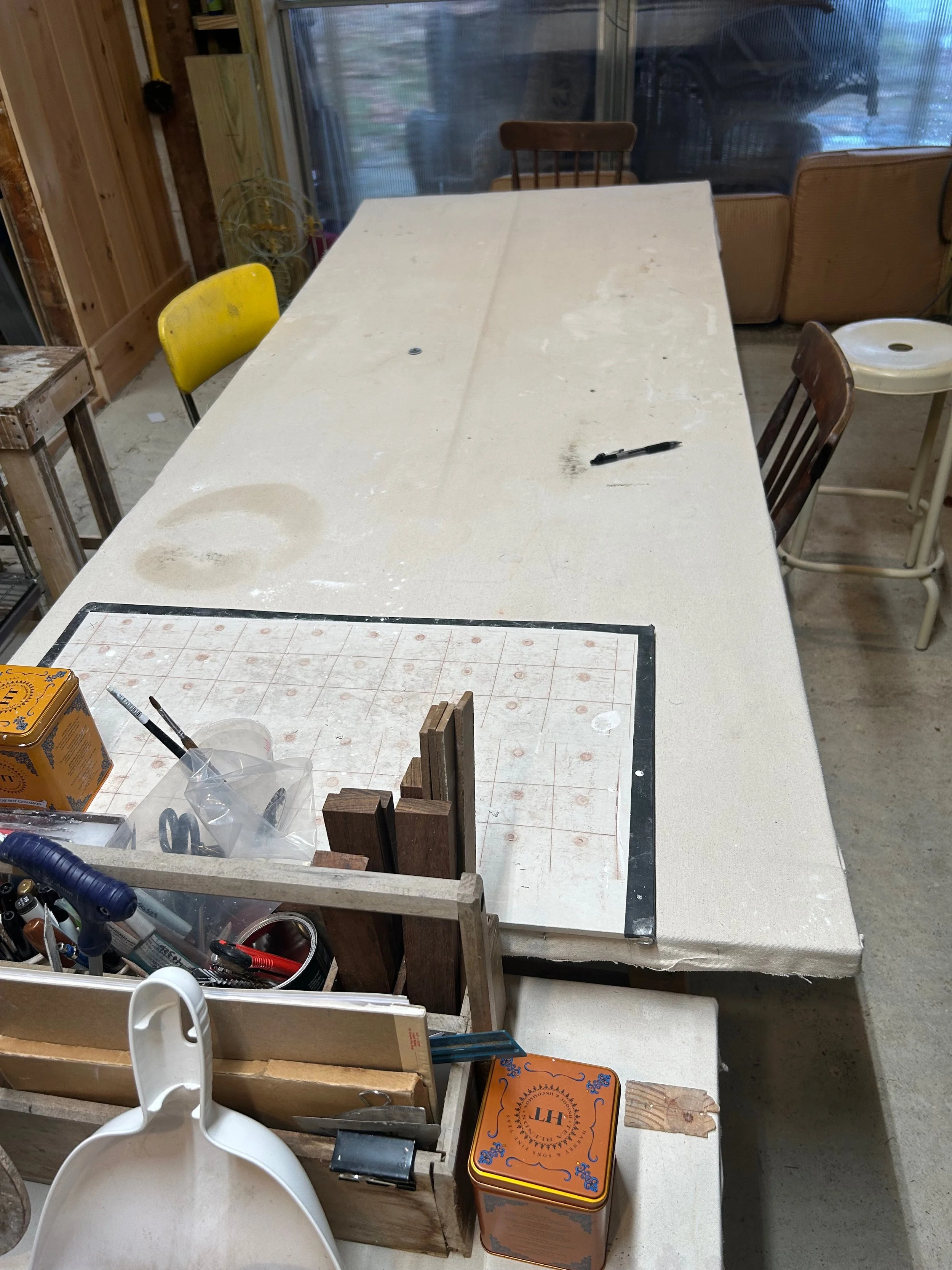 Sterling City Studio Clay Hand Building Tables Ceramic Workshops and Artist Residency