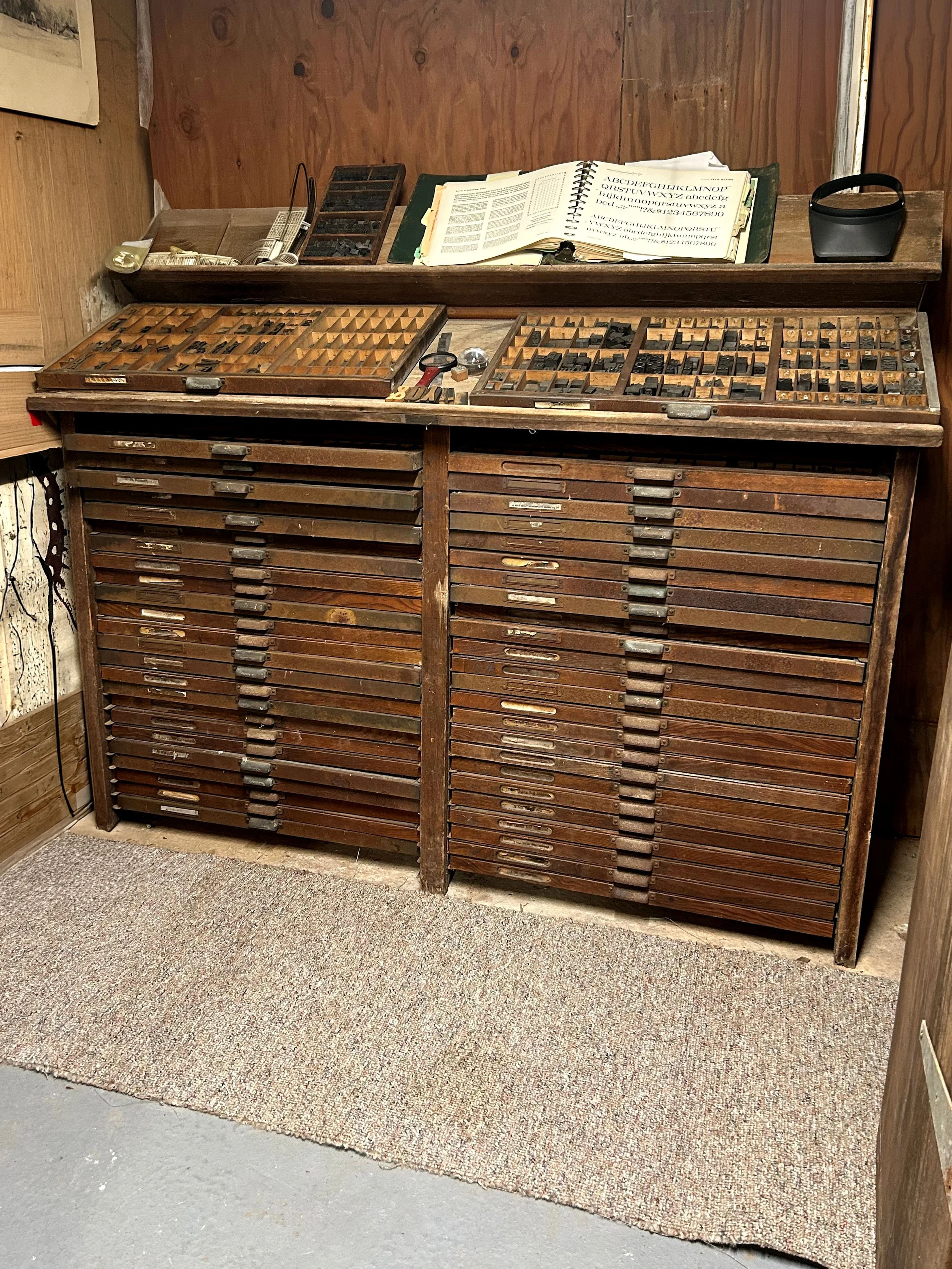 Rare Hamilton Print Cabinet at Sterling City Studio
