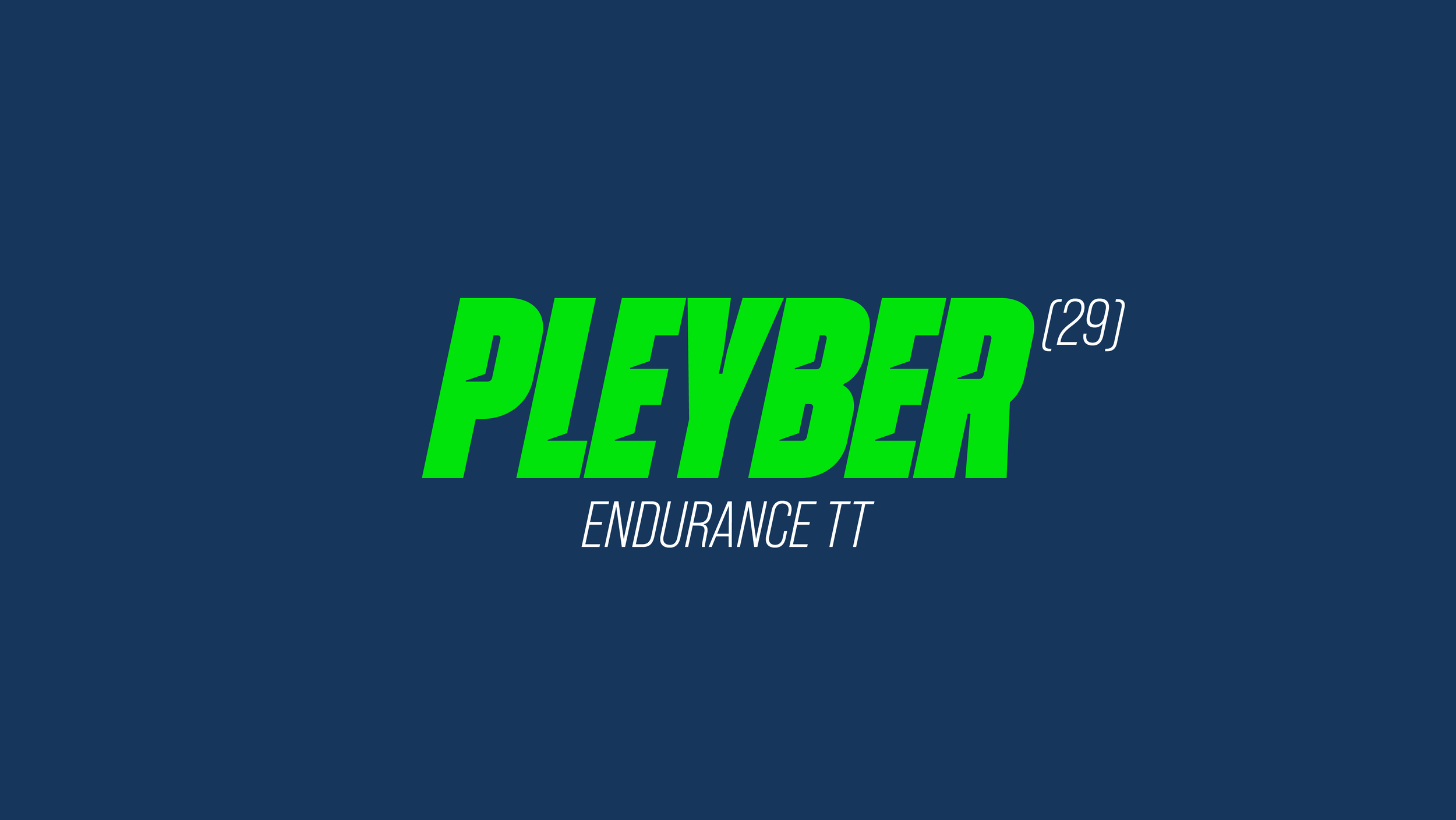 ENDURANCE TT PLEYBER CHRIST