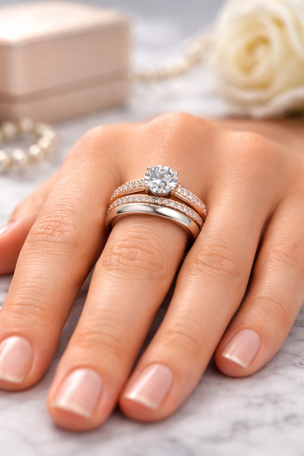 The Perfect Match: Verlobungs- und Ehering als harmonisches Set